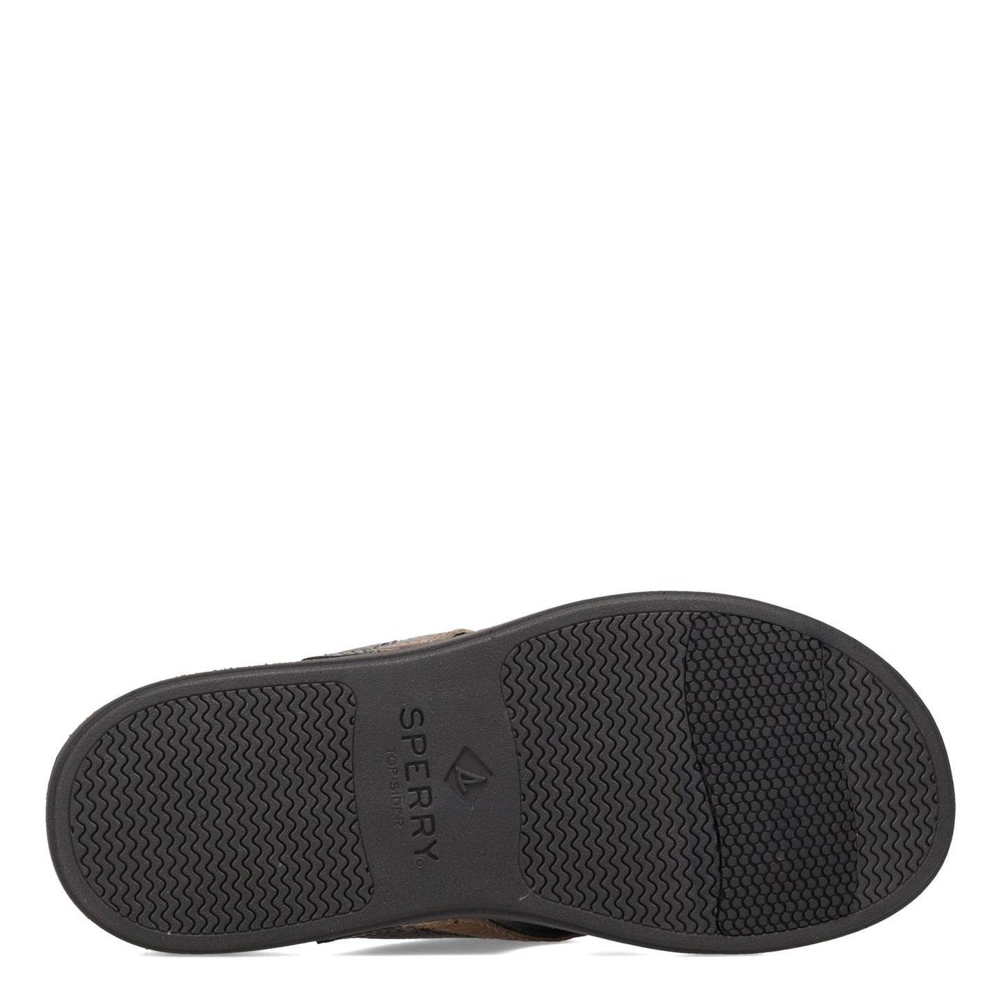 Peltz Shoes Men's Sperry Plushwave Thong Sandal BLACK STS23331