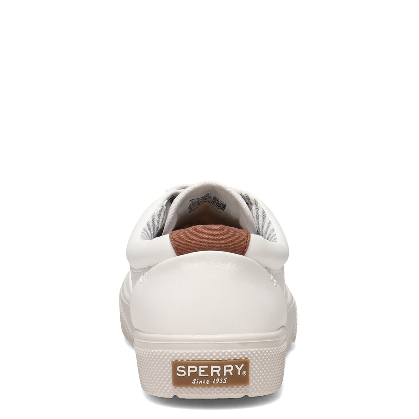Peltz Shoes Men's Sperry Halyard CVO Plushstep Sneaker WHITE STS23574