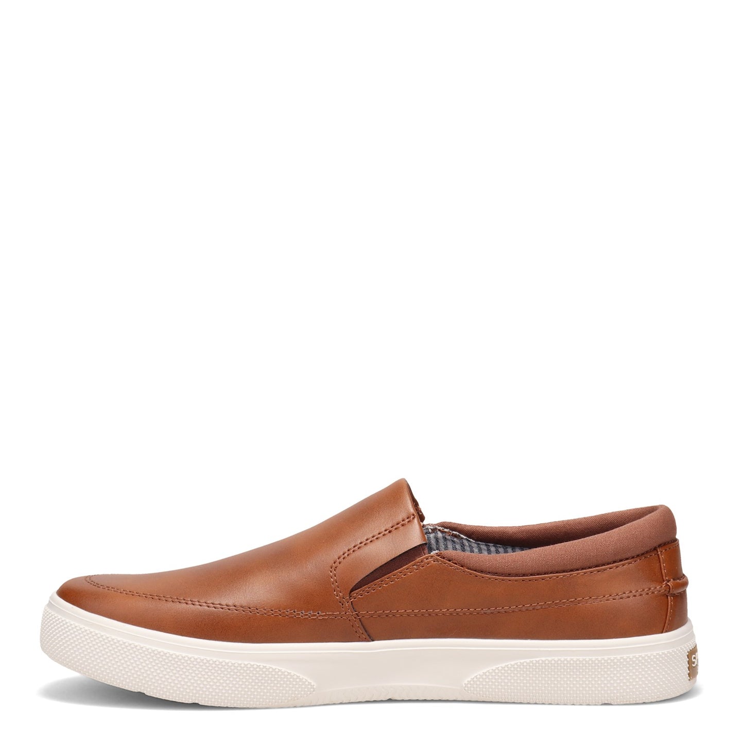 Peltz Shoes Men's Sperry Halyard CVO Plushstep Slip-On TAN STS23663