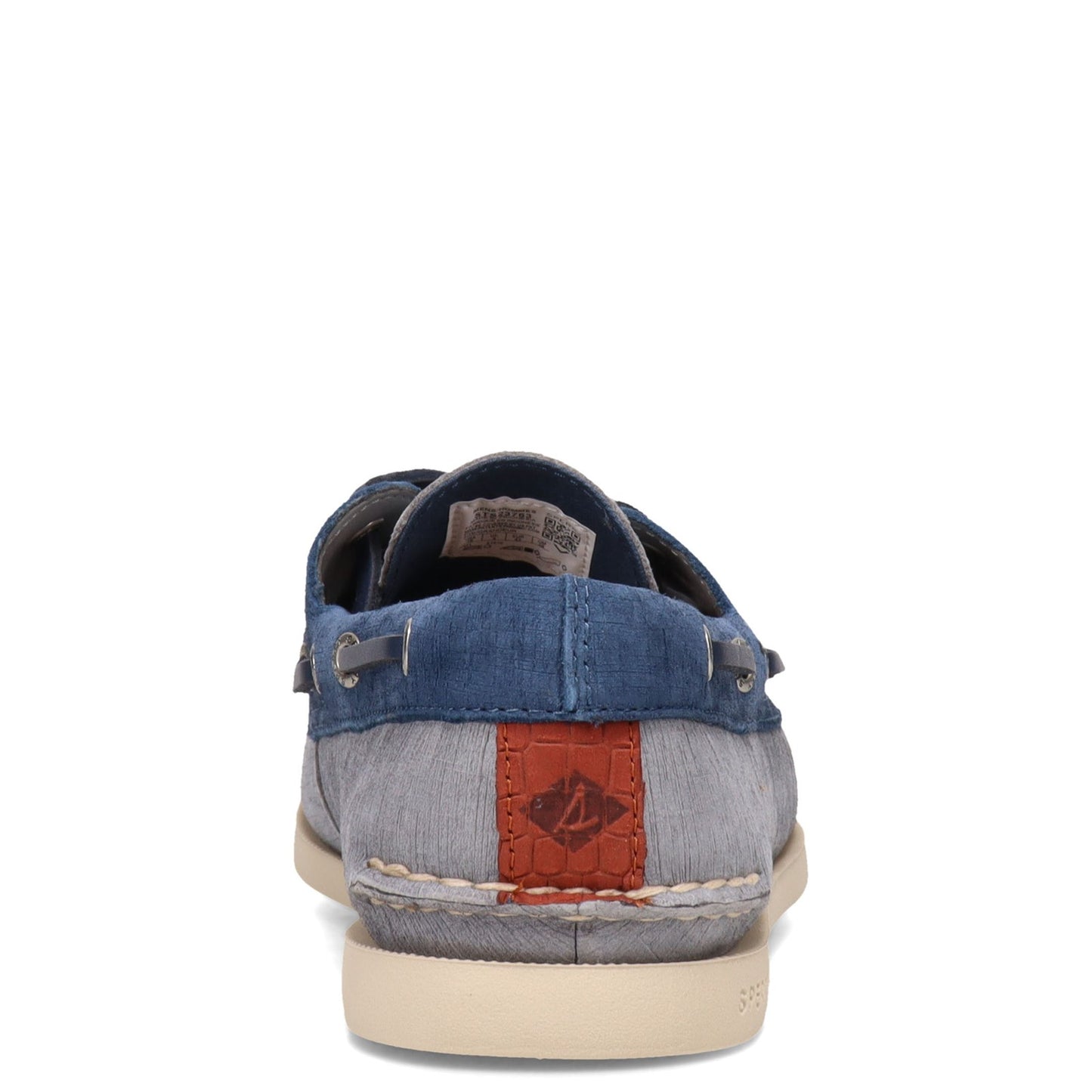 Peltz Shoes Men's Sperry Authentic Original Plushwave GREY NAVY STS23763