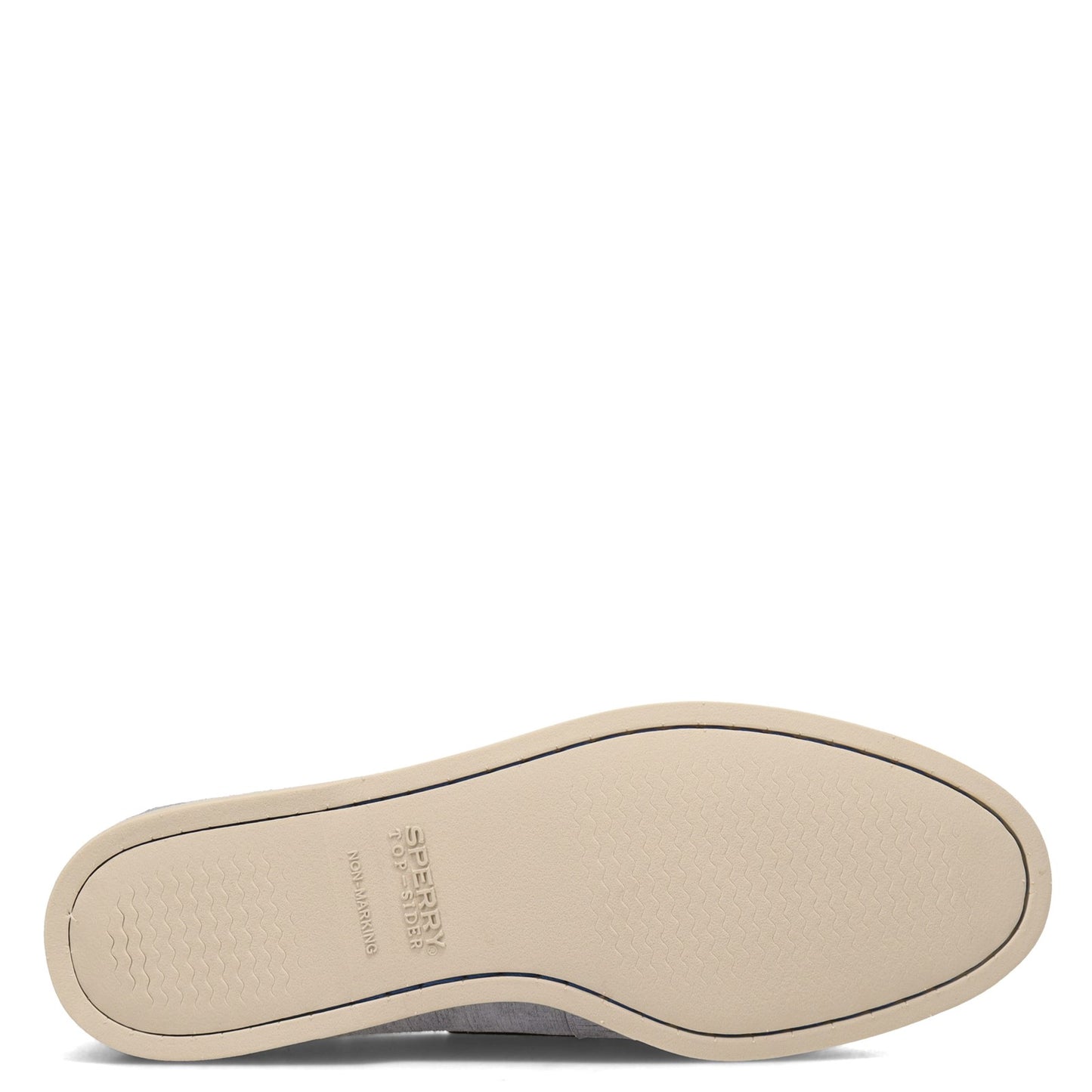 Peltz Shoes Men's Sperry Authentic Original Plushwave GREY NAVY STS23763