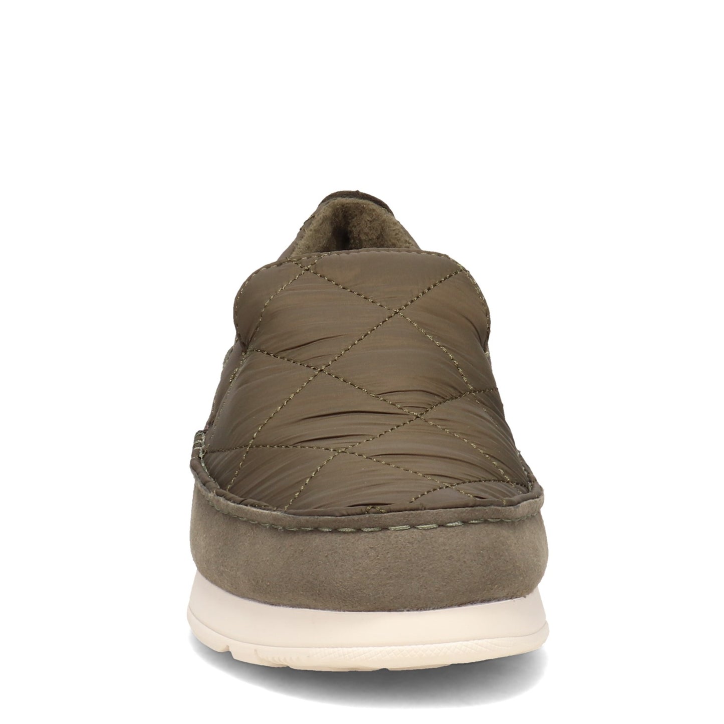 Peltz Shoes Men's Sperry Quilted Moc-Sider Slip-On OLIVE STS23876