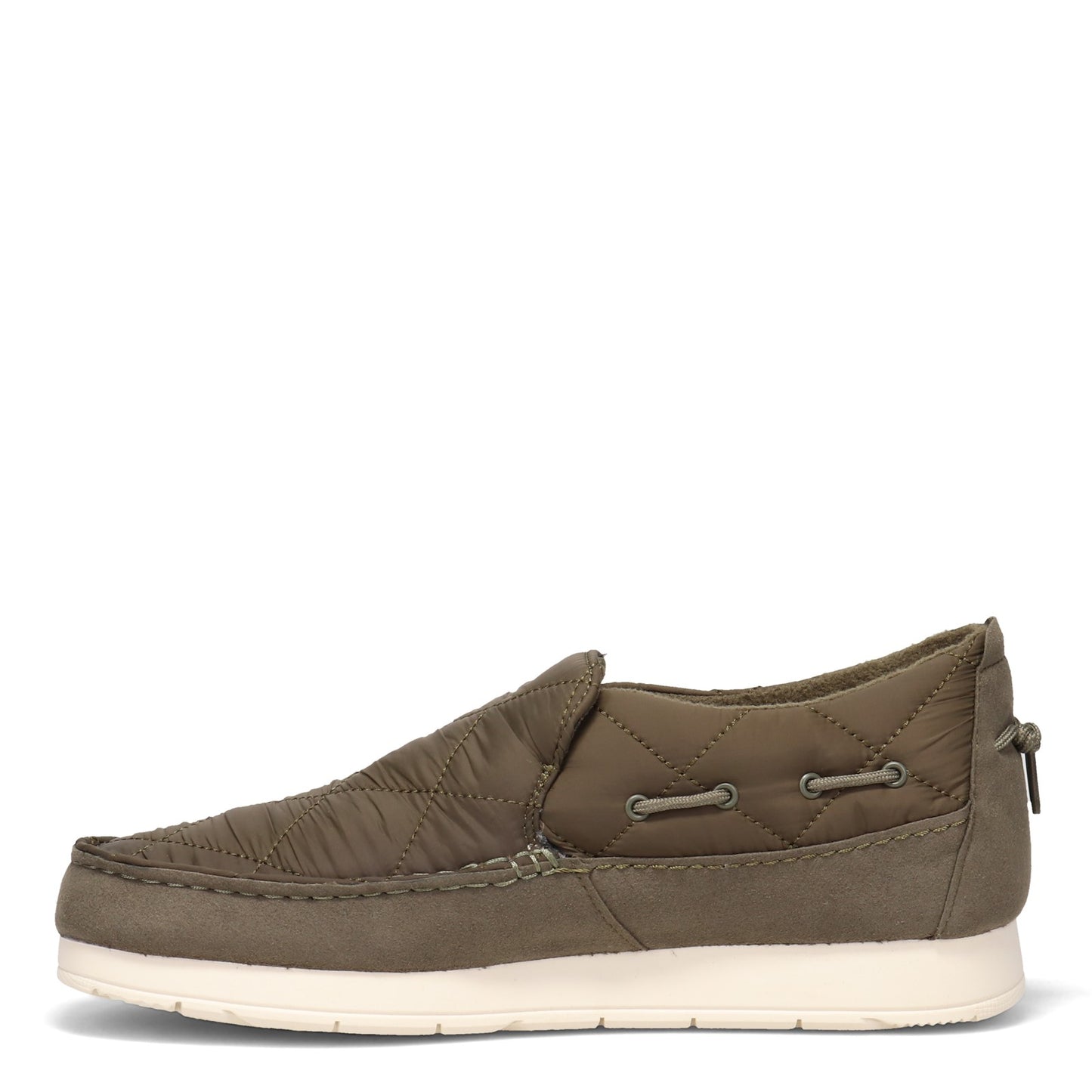 Peltz Shoes Men's Sperry Quilted Moc-Sider Slip-On OLIVE STS23876