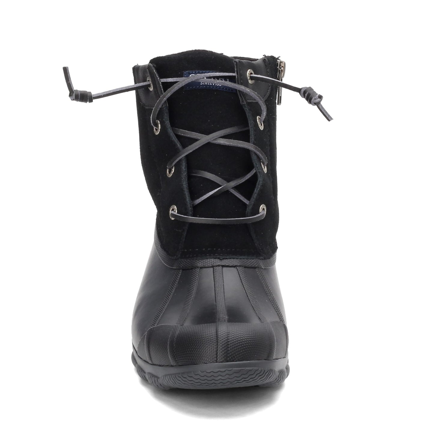 Peltz Shoes Women's Sperry Syren Gulf Duck Boot BLACK STS80422
