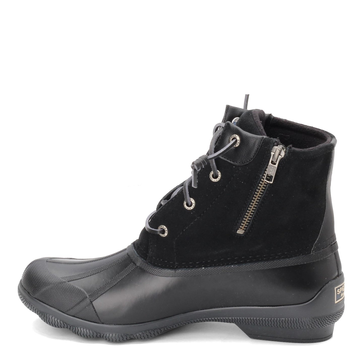 Peltz Shoes Women's Sperry Syren Gulf Duck Boot BLACK STS80422