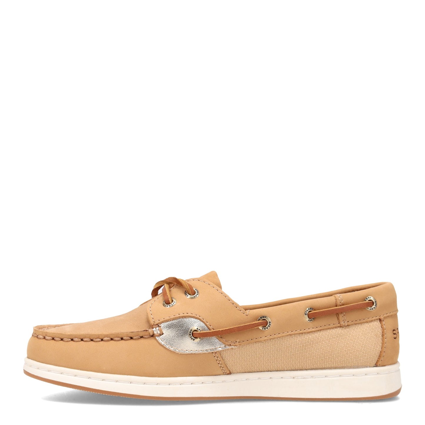 Peltz Shoes Women's Sperry Coastfish 2-Eye Boat Shoe TAN GOLD STS85161