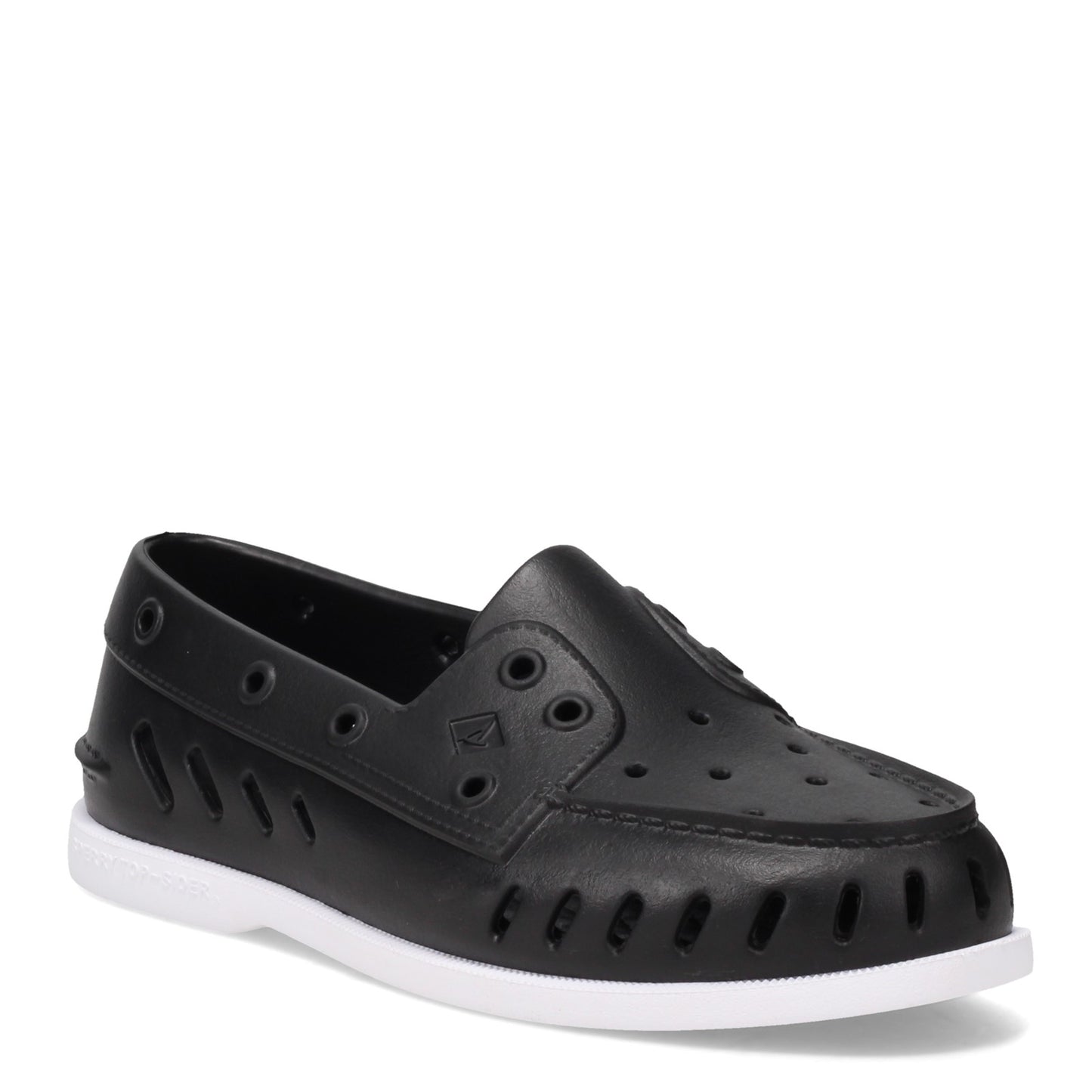 Peltz Shoes Women's Sperry Authentic Original Float Boat Shoe BLACK STS86492