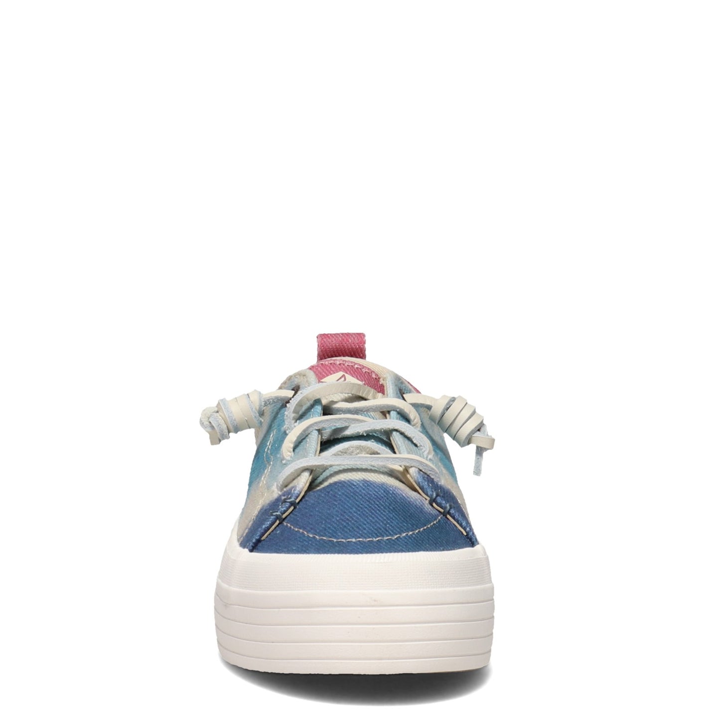 Peltz Shoes Women's Sperry Crest Vibe Platform Tie Dye Sneaker PINK MULTI STS86868
