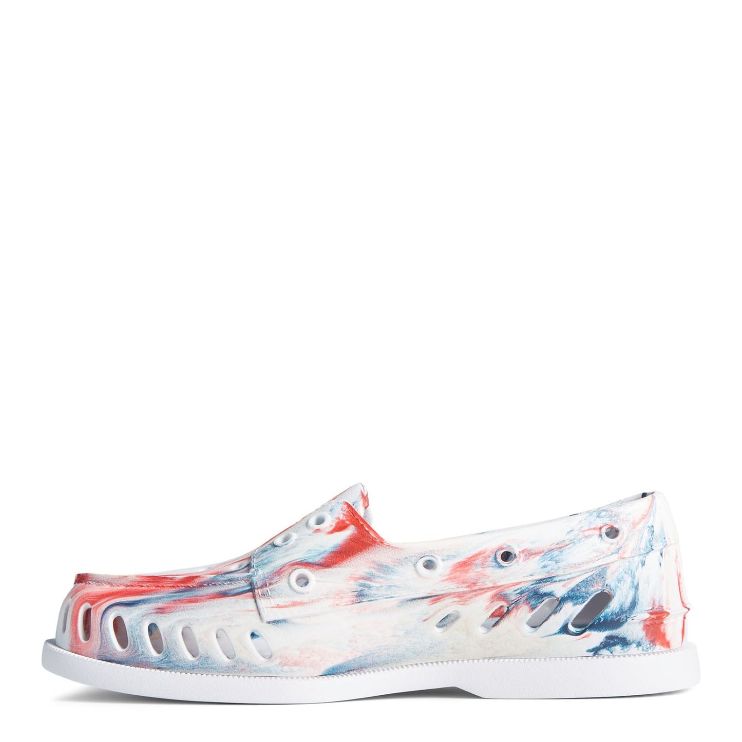 Peltz Shoes Women's Sperry Authentic Original Float Boat Shoe RED WHITE STS86974