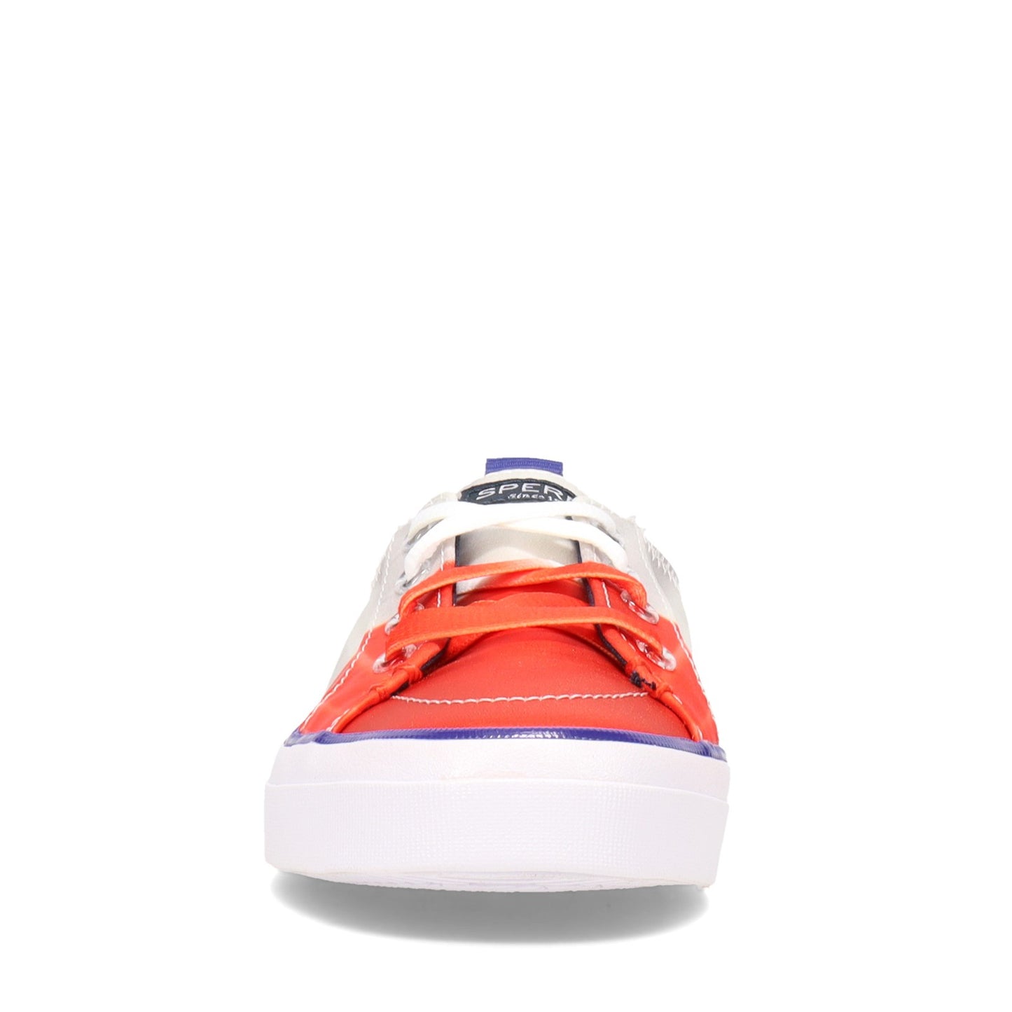 Peltz Shoes Women's Sperry Popsicle Firecracker Crest Vibe Sneaker RED WHITE BLUE STS86986
