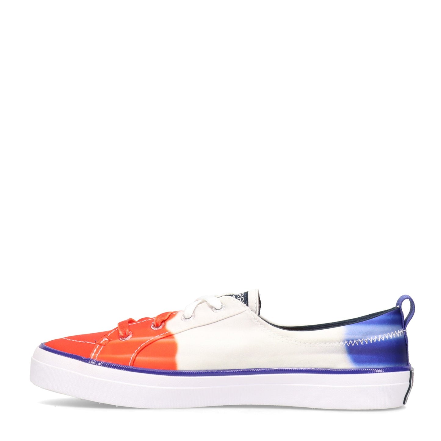 Peltz Shoes Women's Sperry Popsicle Firecracker Crest Vibe Sneaker RED WHITE BLUE STS86986