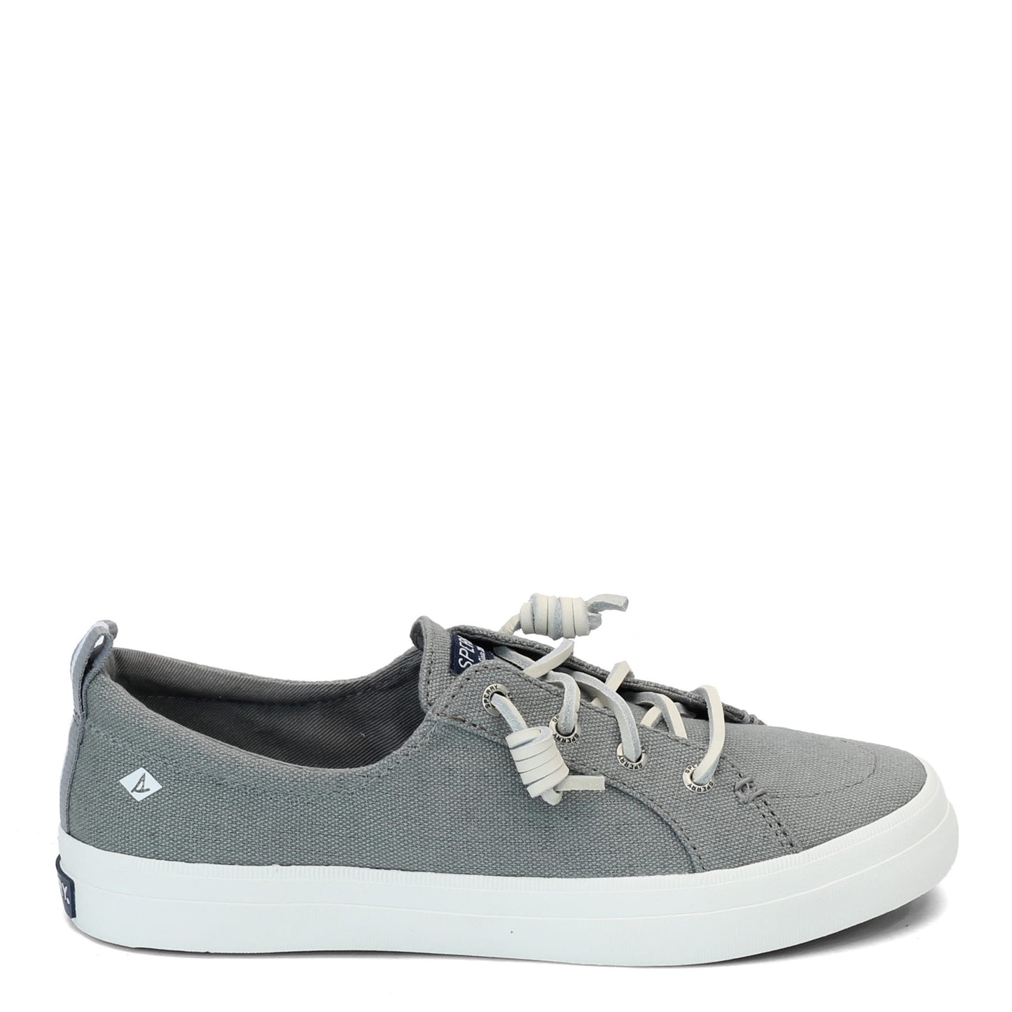 Peltz Shoes Women's Sperry Crest Vibe Sneaker GREY LINEN STS99042