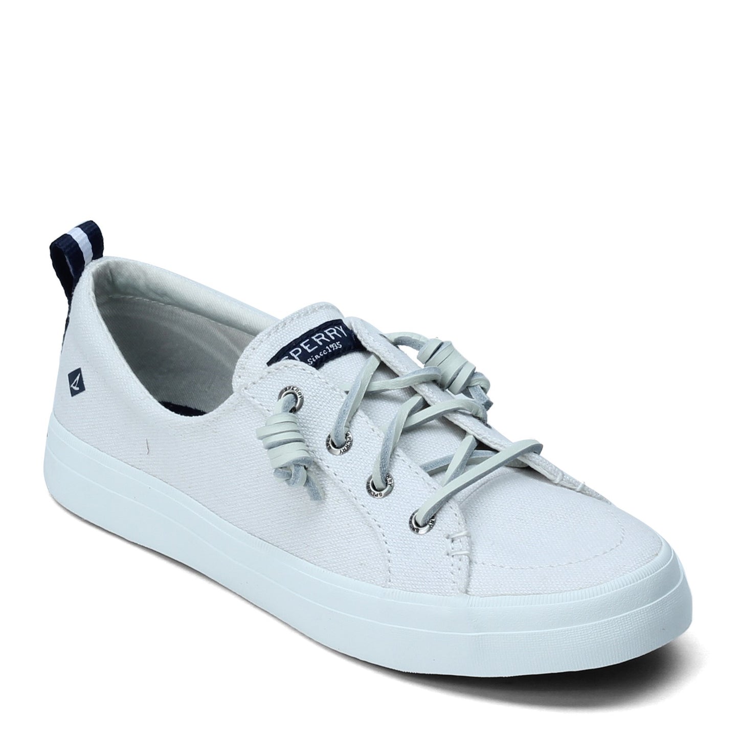 Peltz Shoes Women's Sperry Crest Vibe Sneaker WHITE STS99250