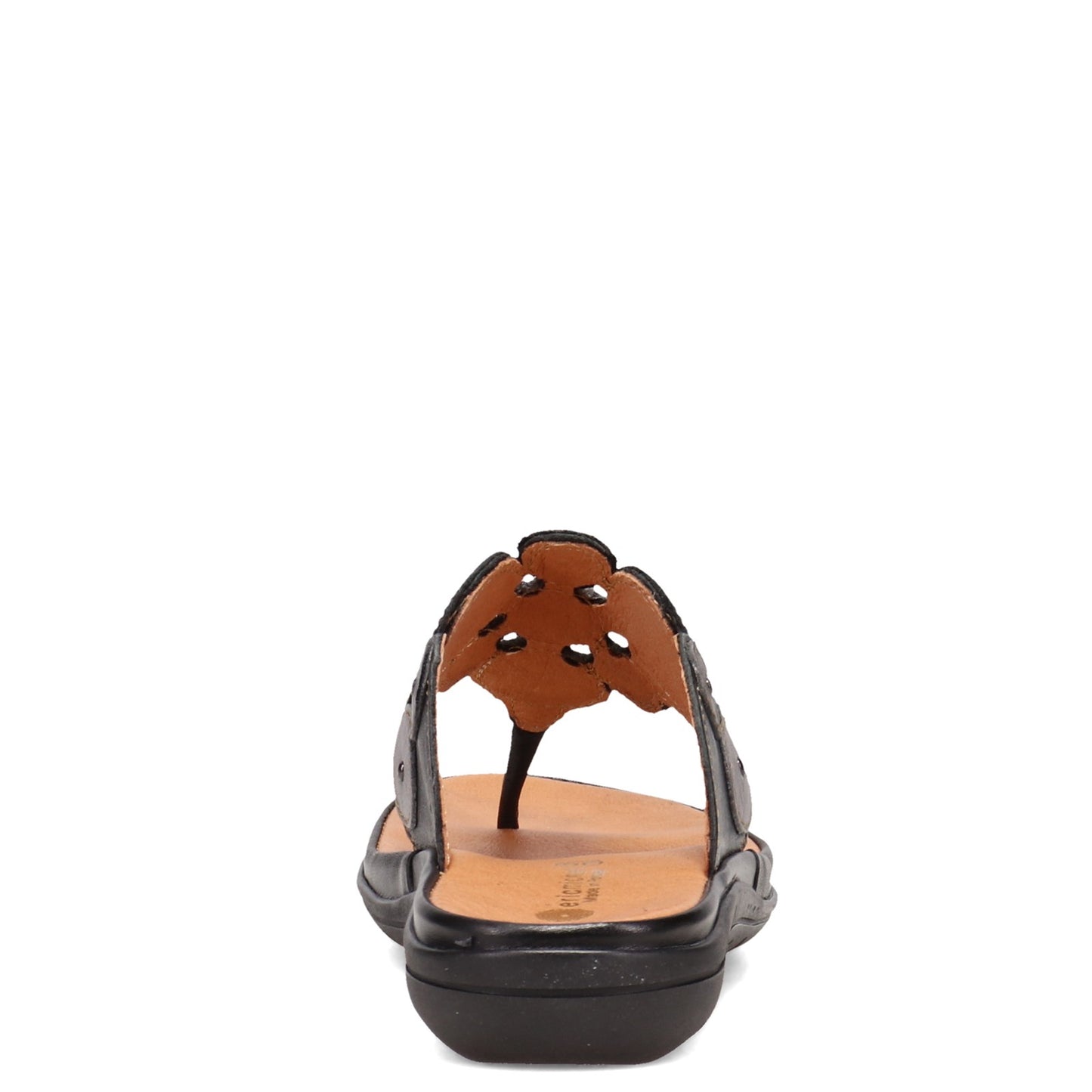 Peltz Shoes Women's Eric Michael Sun Sandal BLACK SUN-BLACK