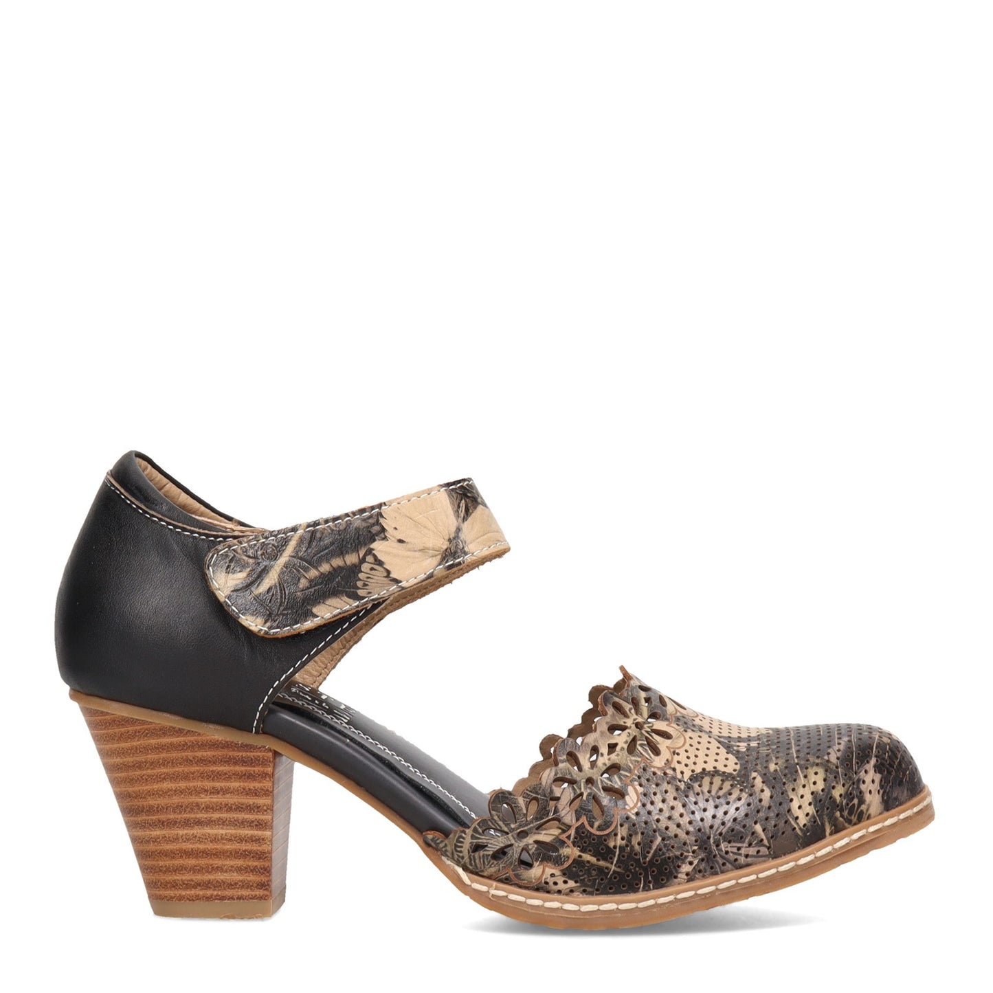 Peltz Shoes Women's L'Artiste by Spring Step Sunset Pump Black Multi SUNSET-BM