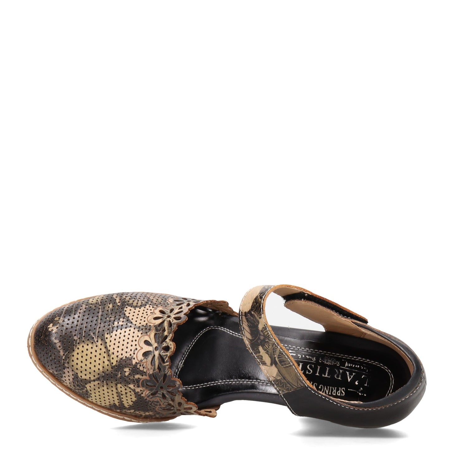 Peltz Shoes Women's L'Artiste by Spring Step Sunset Pump Black Multi SUNSET-BM