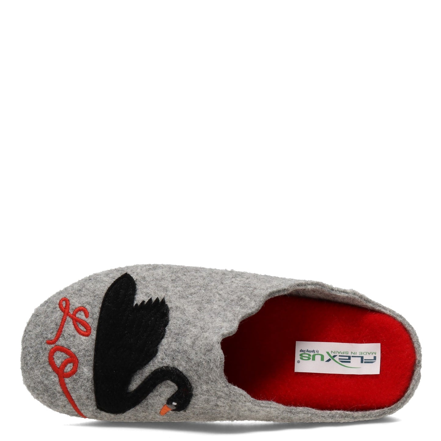 Peltz Shoes Women's Flexus Swanlove Slipper Grey SWANLOVE-GRY