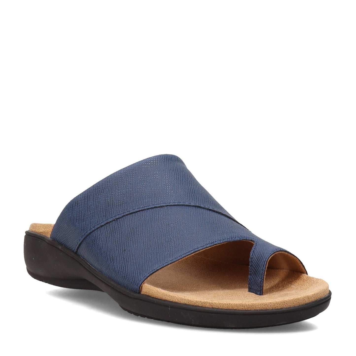 Peltz Shoes Women's Trotters Rita Sandal NAVY T2210-400