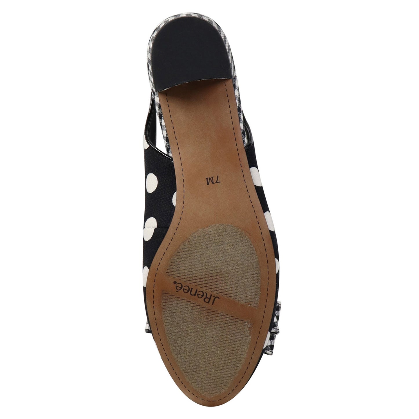 Peltz Shoes Women's J Renee Tanay Pump Black White Dots TANAY-FABWH