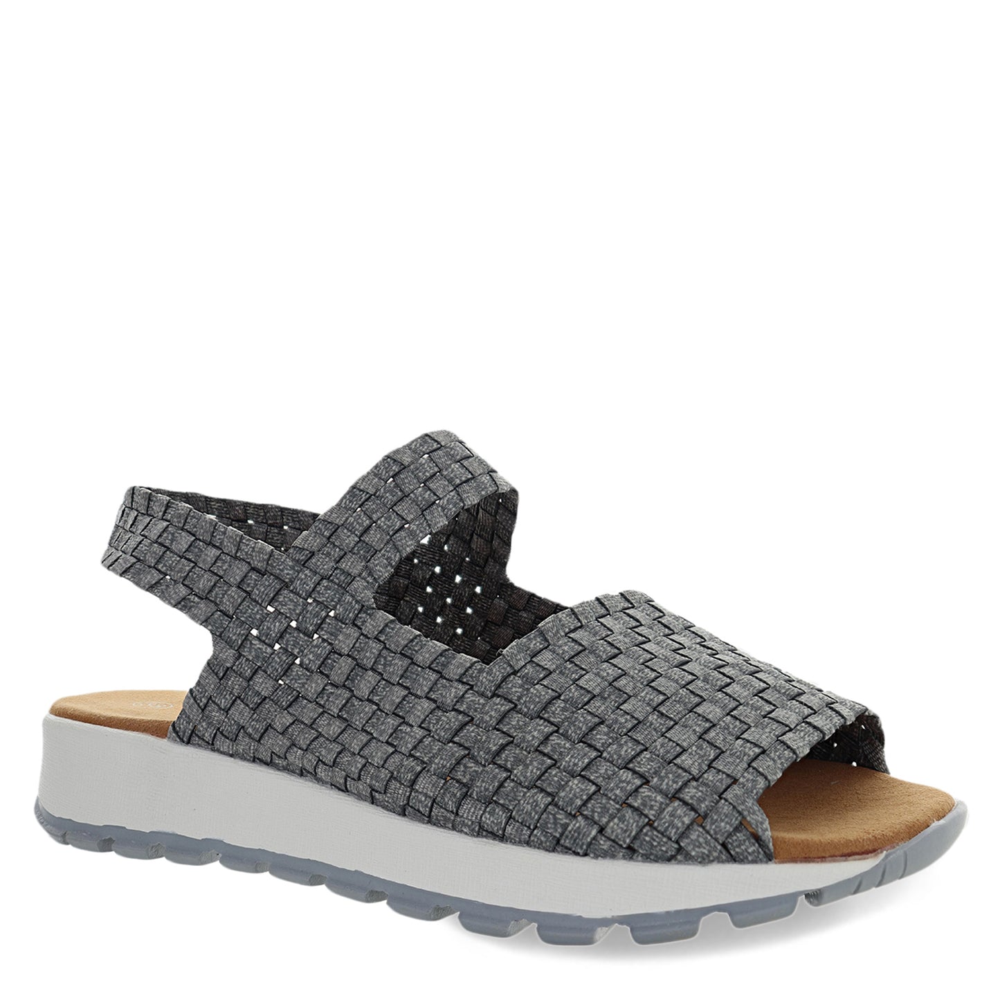 Peltz Shoes Women's Bernie Mev Tara Bay Sandal HEATHER GREY TARA BAY GREY