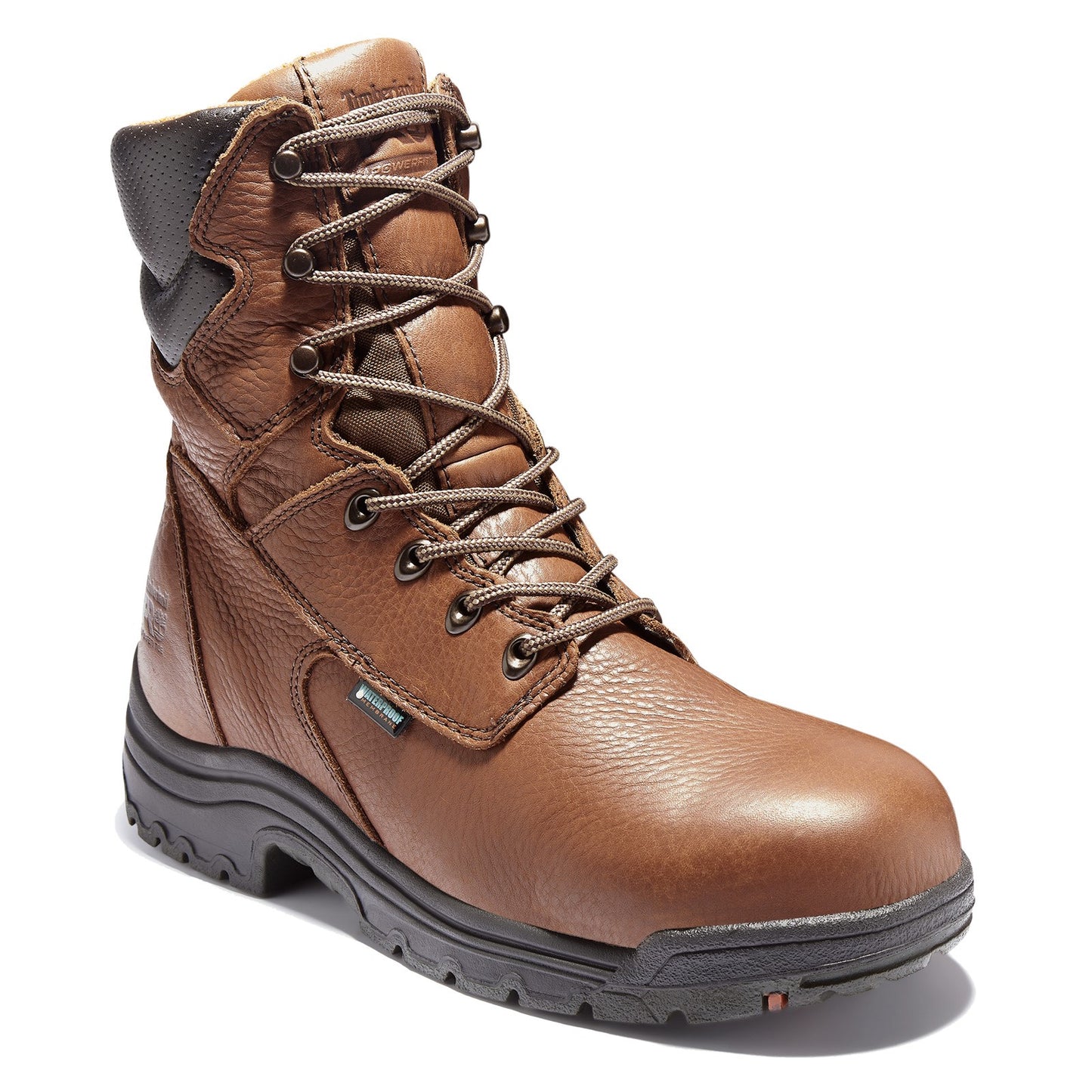 Peltz Shoes Men's Timberland PRO Titan 8in Alloy Toe Boot BROWN TB047019210