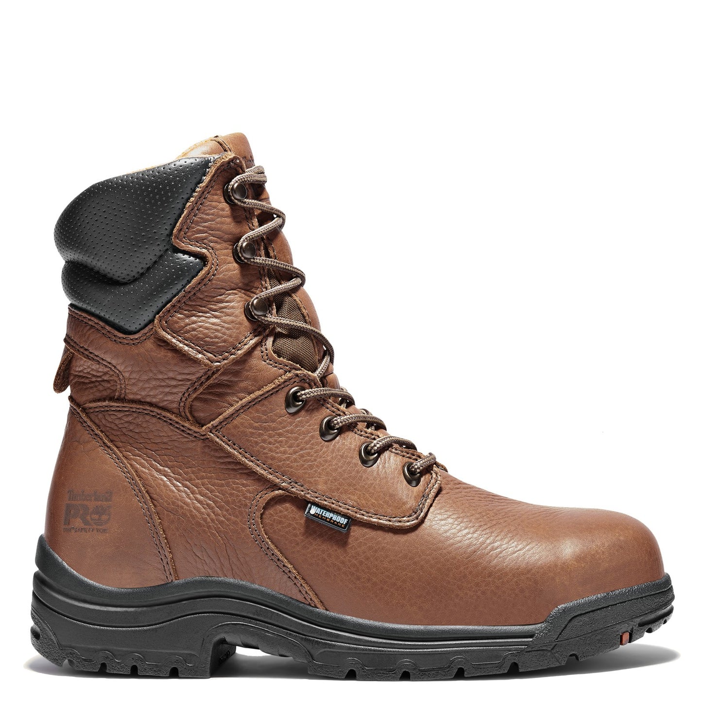 Peltz Shoes Men's Timberland PRO Titan 8in Alloy Toe Boot BROWN TB047019210