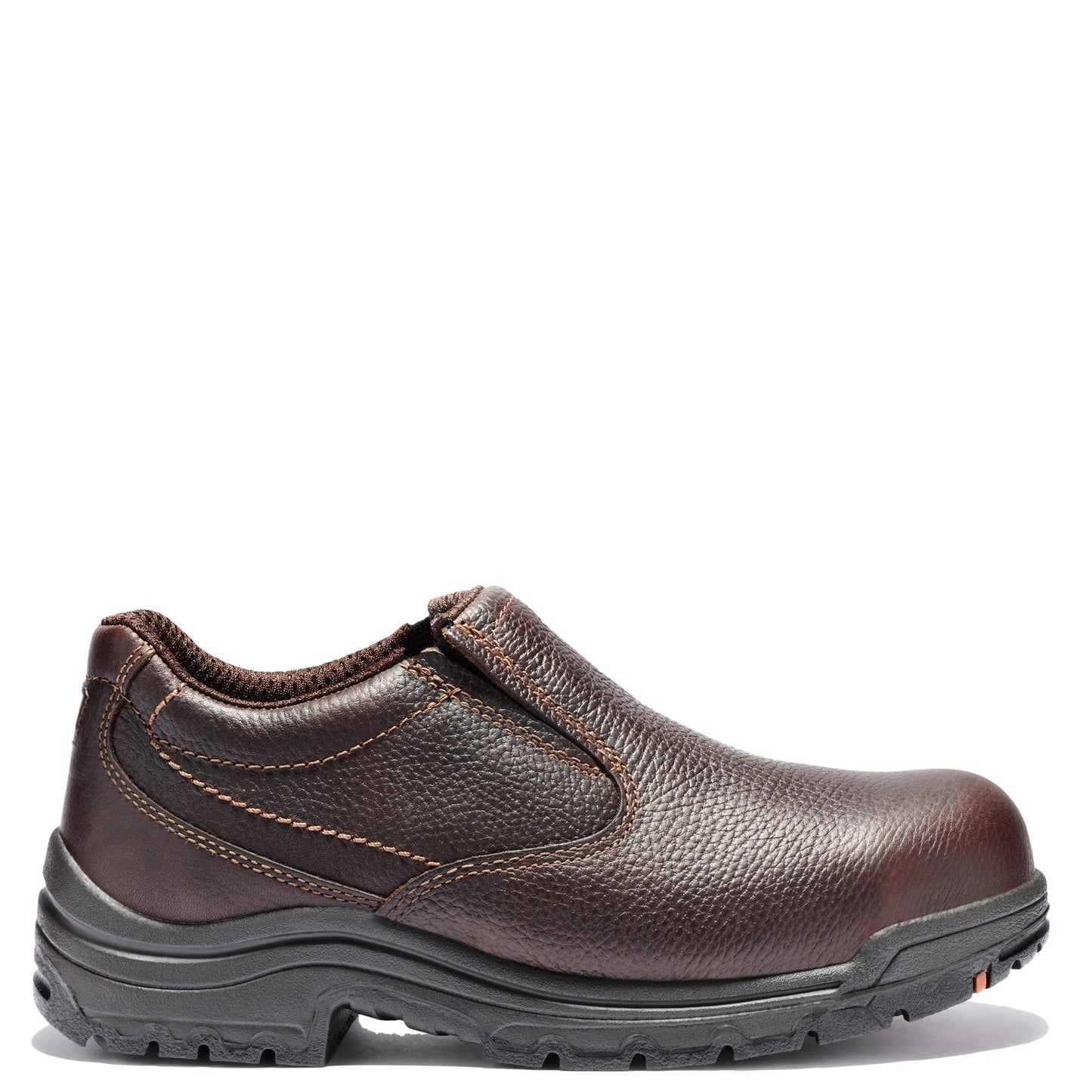 Peltz Shoes Men's Timberland PRO Titan Safety Toe Slip-On Work Shoe BROWN TB053534230