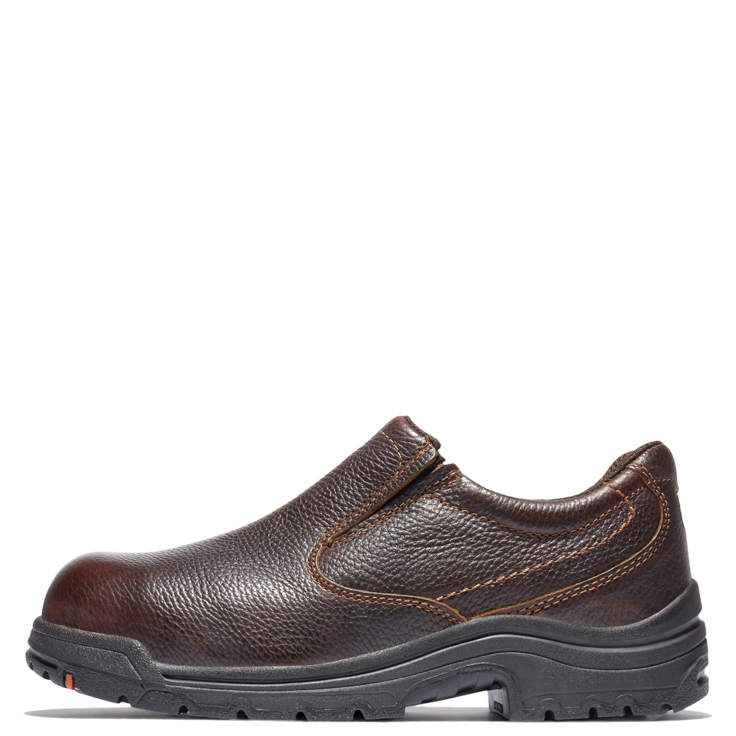 Peltz Shoes Men's Timberland PRO Titan Safety Toe Slip-On Work Shoe BROWN TB053534230