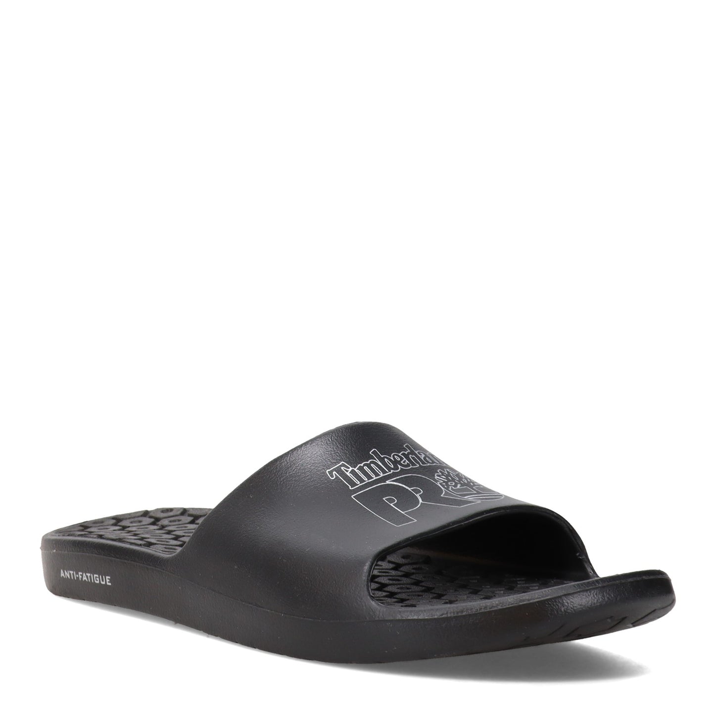 Peltz Shoes Men's Timberland PRO Anti-Fatigue Slide BLACK SILVER TB0A285P001