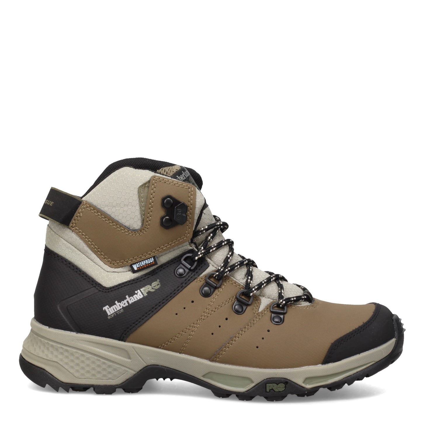 Peltz Shoes Men's Timberland Pro Switchback Soft Toe Work Boot BROWN GREEN TB0A2CAA214
