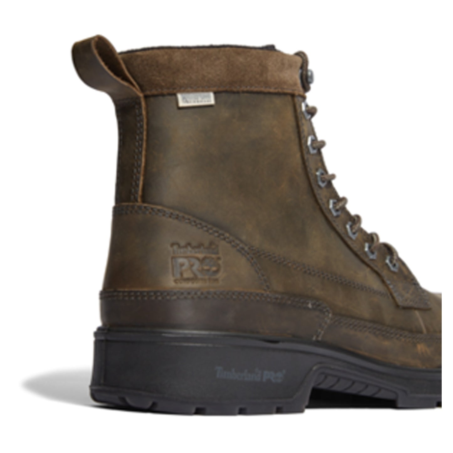 Peltz Shoes Men's Timberland Pro Nashoba EK+ Composite Safety Toe WP Work Boot BROWN TB0A2JRM214