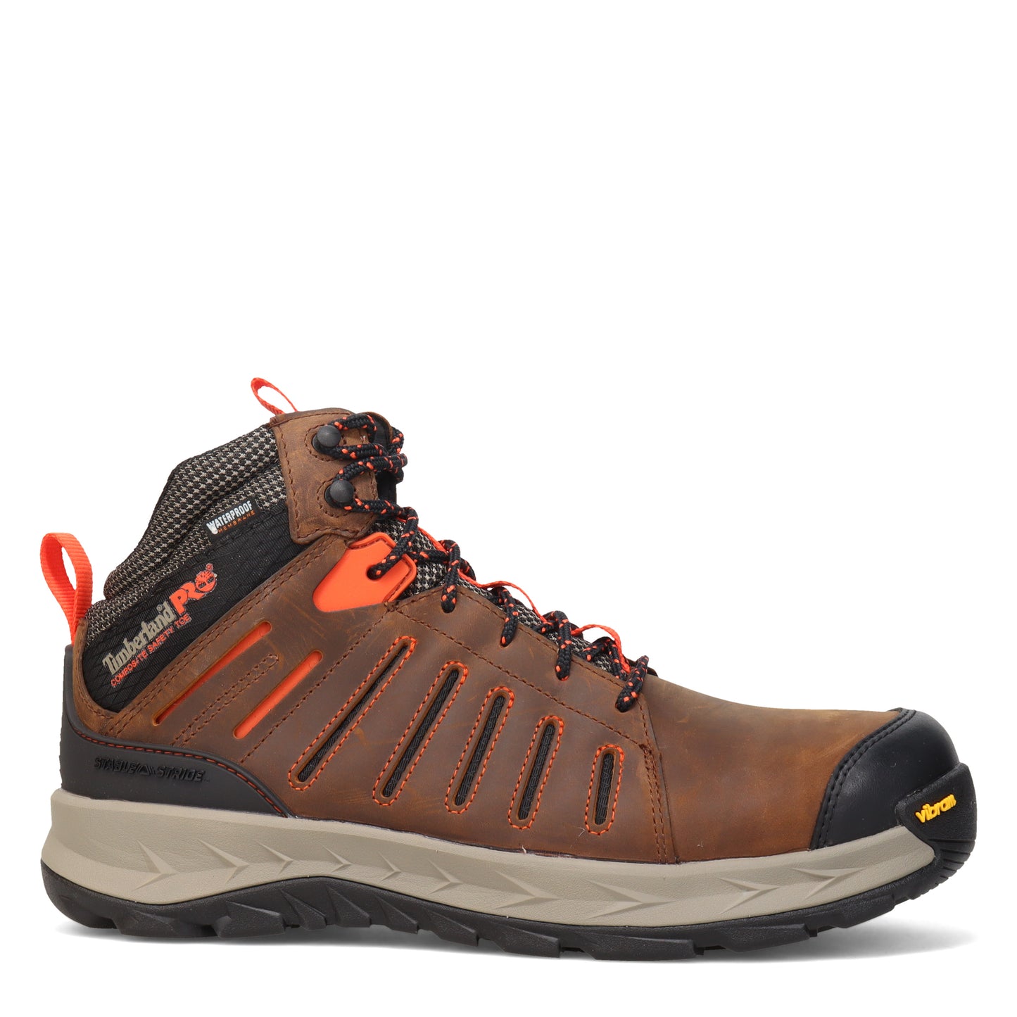 Peltz Shoes Men's Timberland Pro Trailwind WP Comp Toe Work Boot BROWN RED TB0A2PKQ214