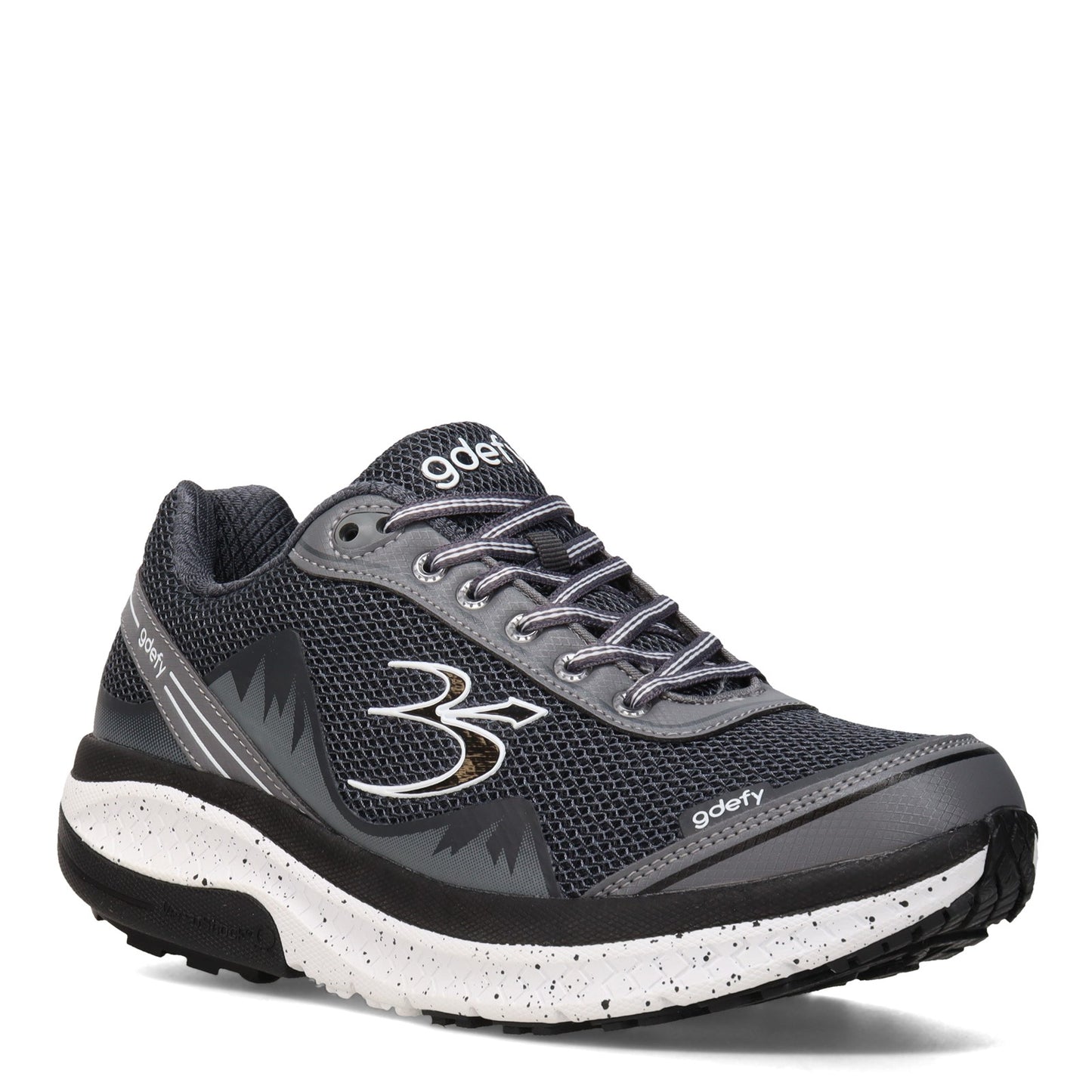 Peltz Shoes Men's Gravity Defyer Mighty Walk Walking Shoe GRAY TB9024MGS