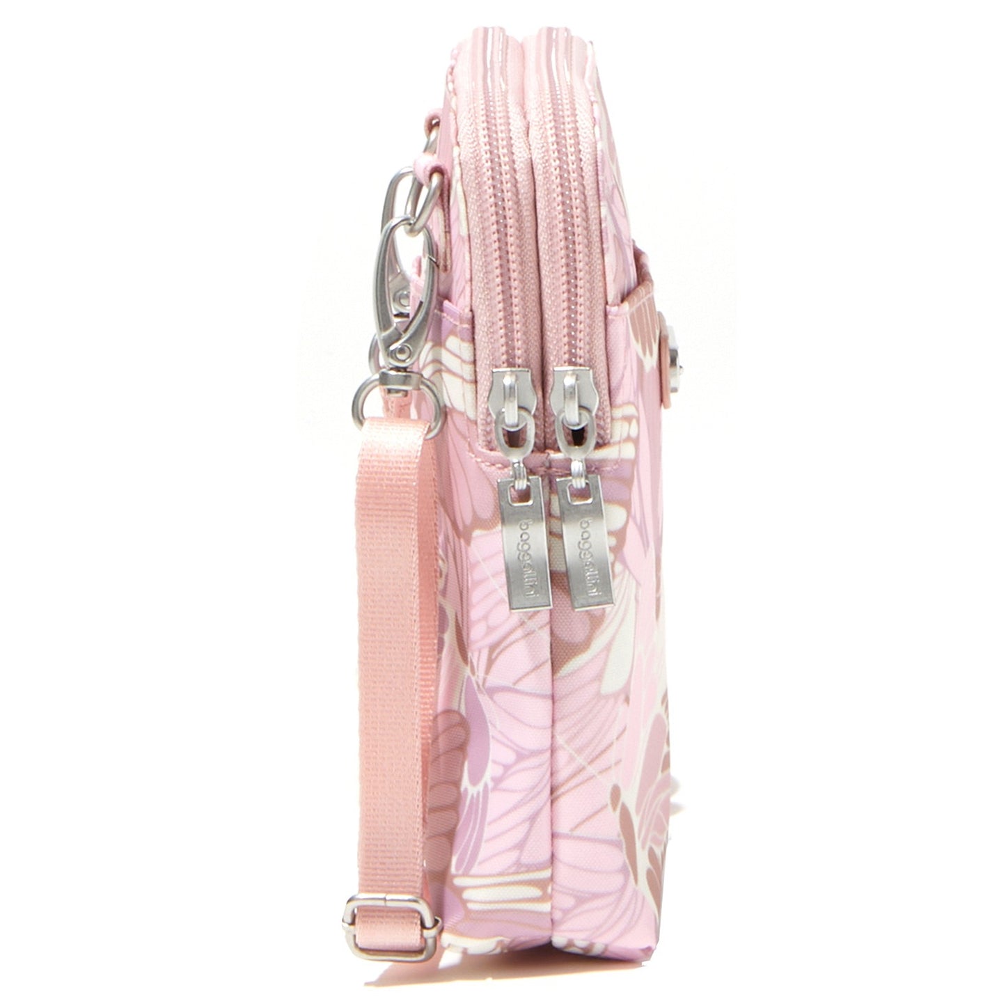Peltz Shoes Women's Baggillini Take Two Rfid Bryant Crossbody PINK BUTTERFLY TBR401-PNK BTRF