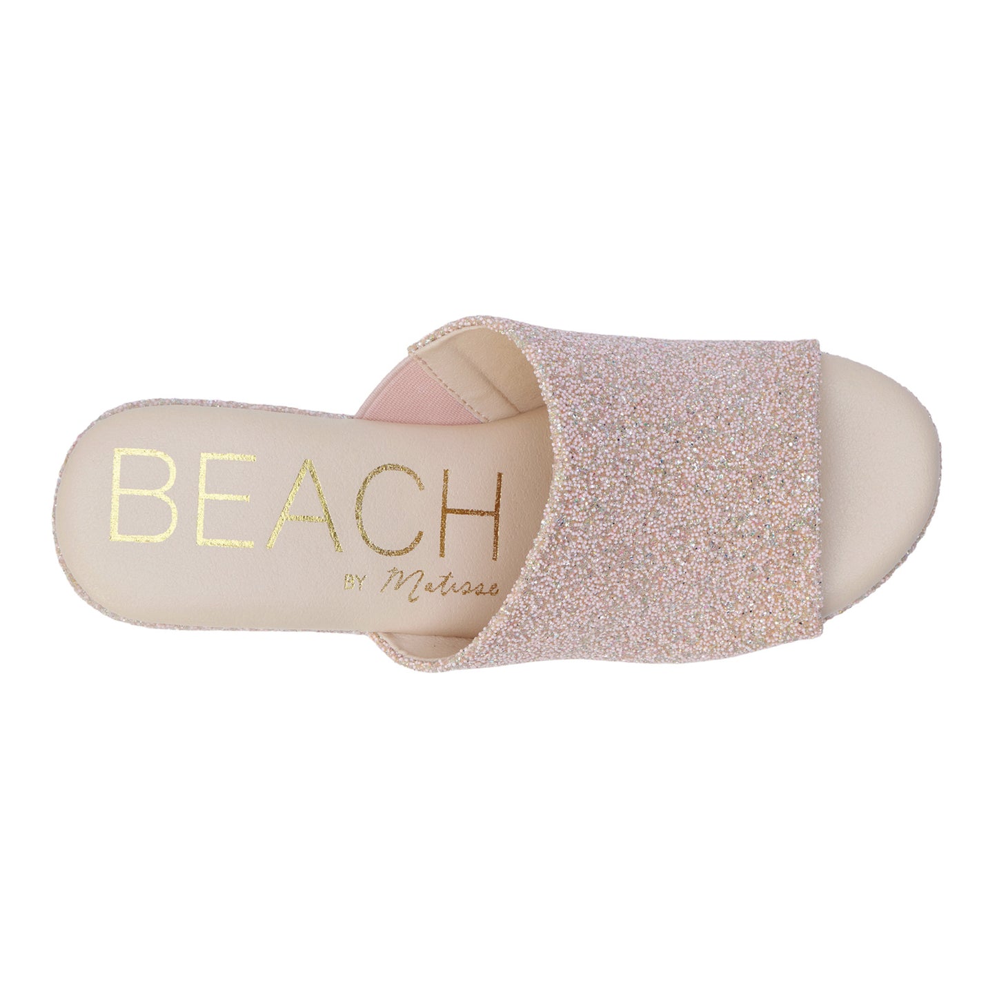 Peltz Shoes Women's Beach By Matisse Terry Sandal PINK GLITTER TERRY PINK GLITTER