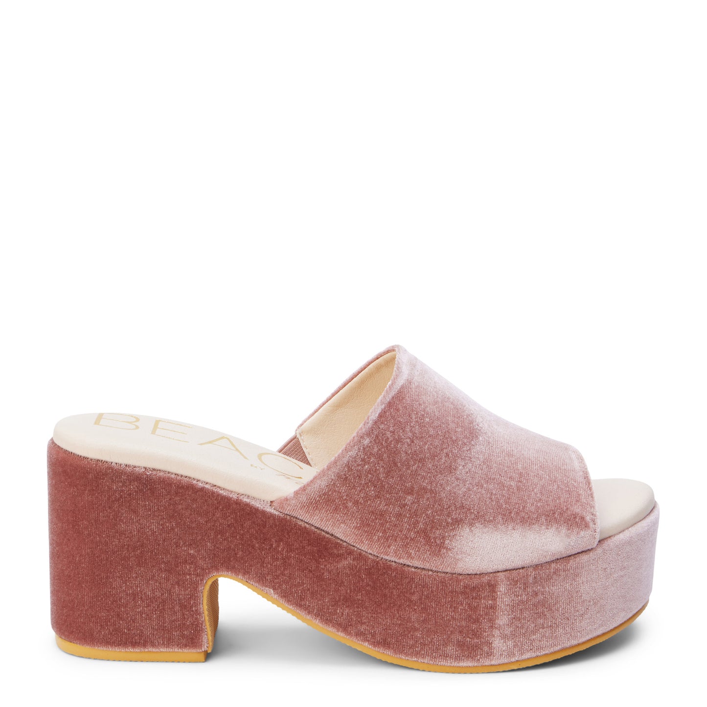 Peltz Shoes Women's Beach By Matisse Terry Sandal ROSE VELVET TERRY ROSE VELVET