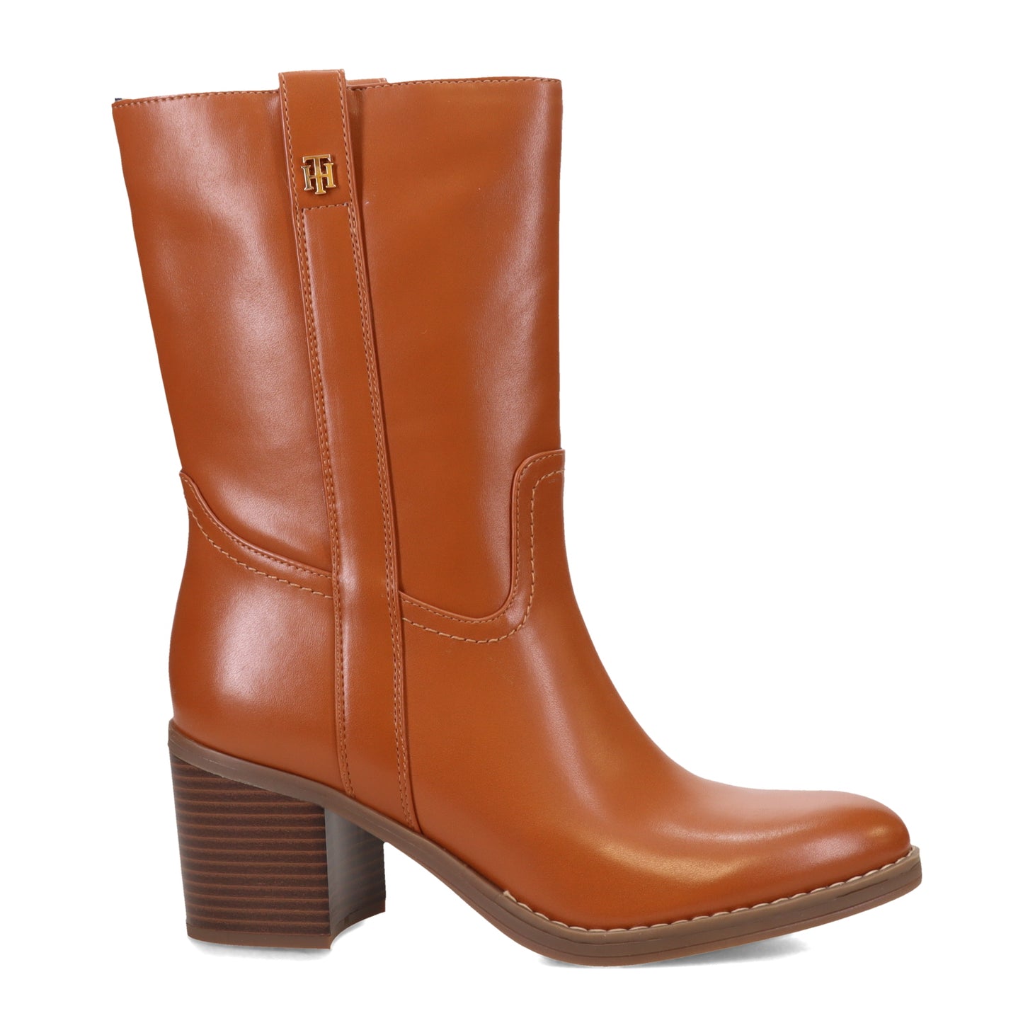 Peltz Shoes Women's Tommy Hilfiger Theal Boot TAN THEAL-DNA01