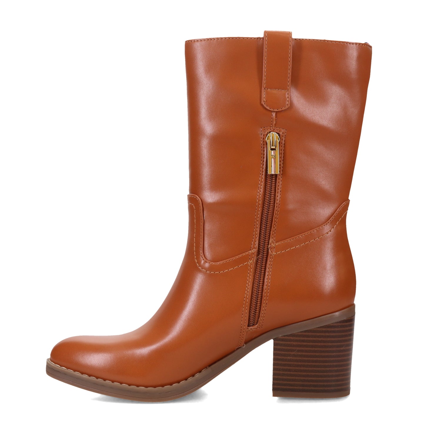 Peltz Shoes Women's Tommy Hilfiger Theal Boot TAN THEAL-DNA01