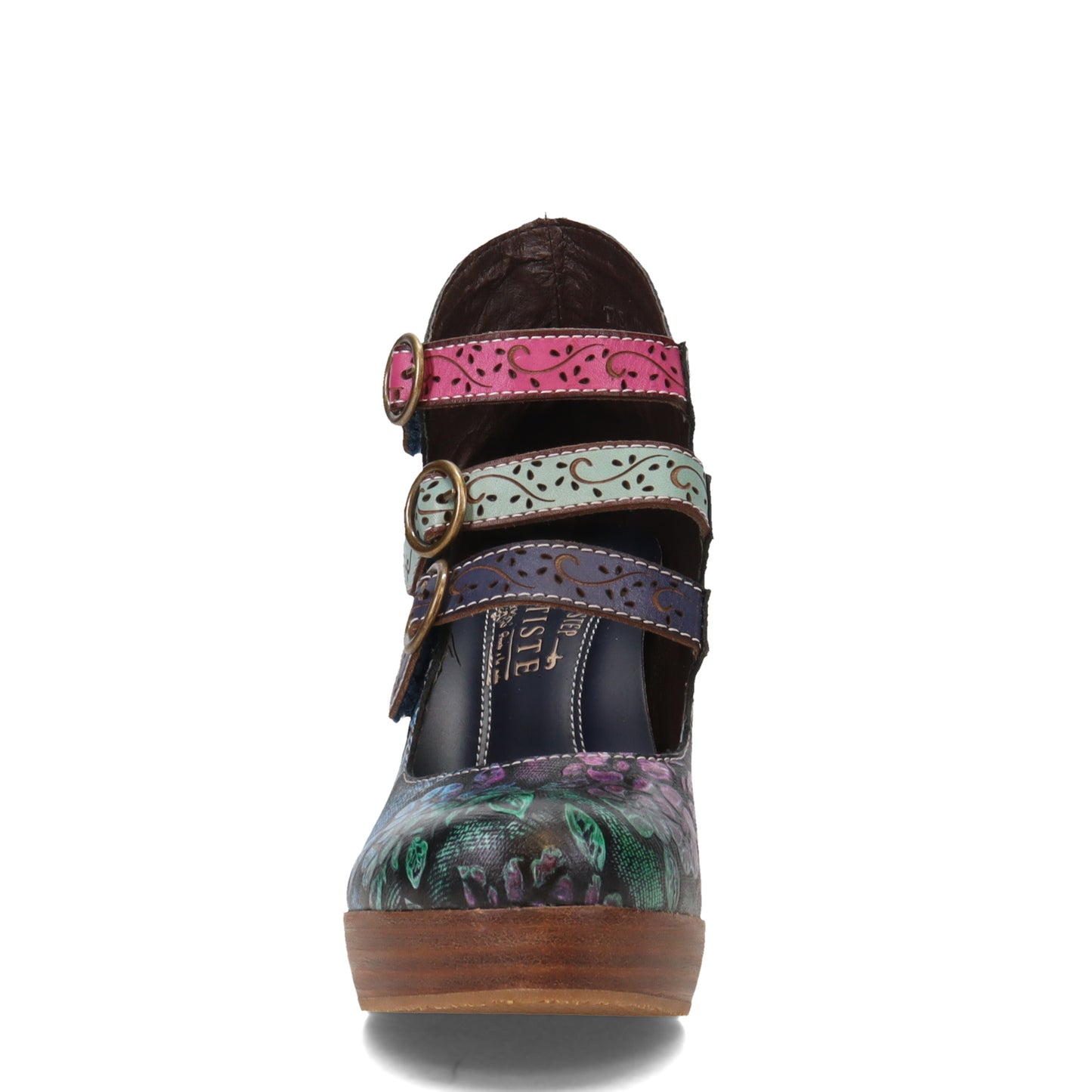 Peltz Shoes Women's L'Artiste by Spring Step The Lady Pump Navy Multi THELADY-NM