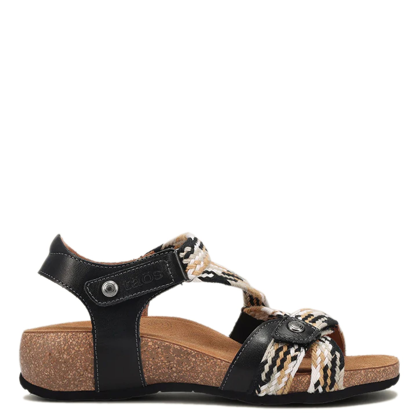 Peltz Shoes Women's Taos Trulie Sandal Black Multi TLE-1398-BLKM