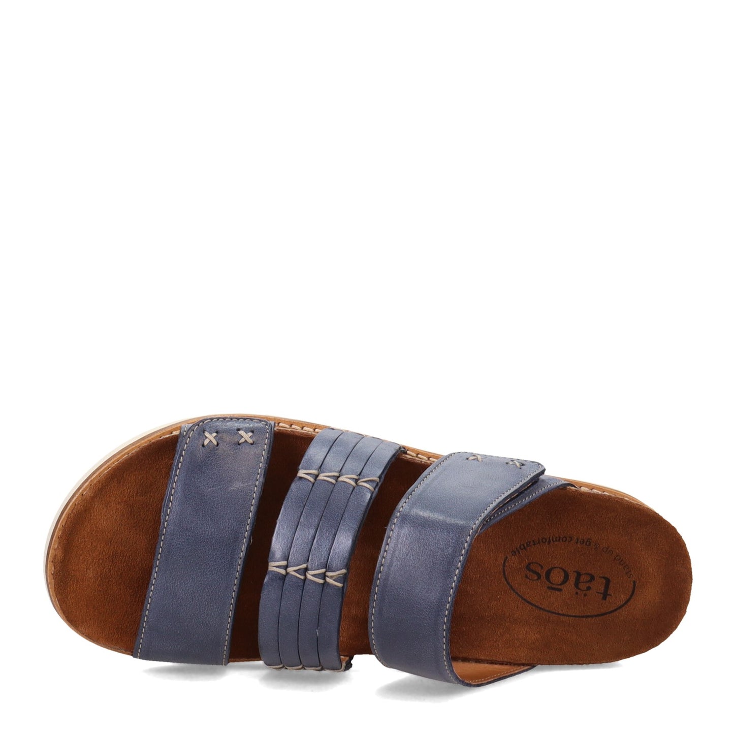Peltz Shoes Women's Taos Tremendous Sandal Dark Blue TMD-7643-DKBL