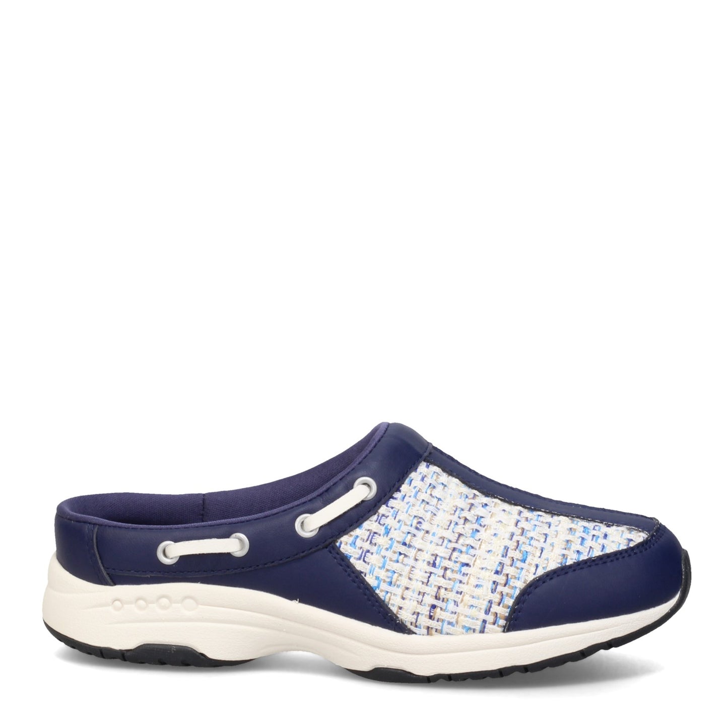 Peltz Shoes Women's Easy Spirit Travelport Clog NAVY BEIGE TPORT96-400