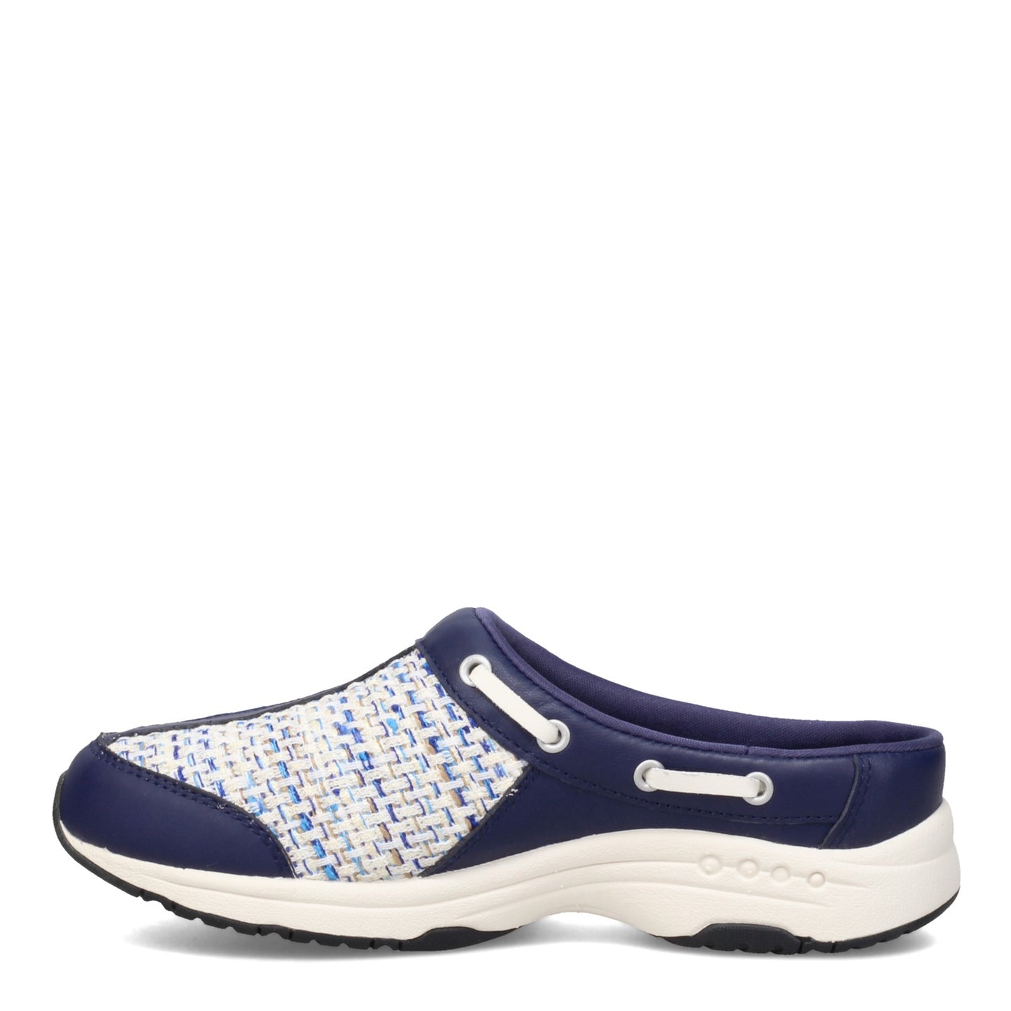 Peltz Shoes Women's Easy Spirit Travelport Clog NAVY BEIGE TPORT96-400
