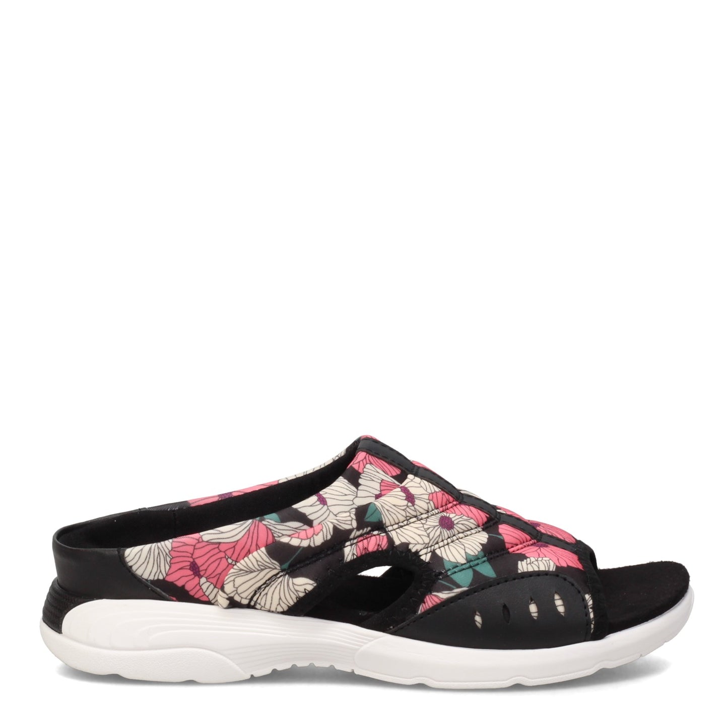 Peltz Shoes Women's Easy Spirit Traciee 2 Sandal BLACK ROSE TRACIEE2-BLK16