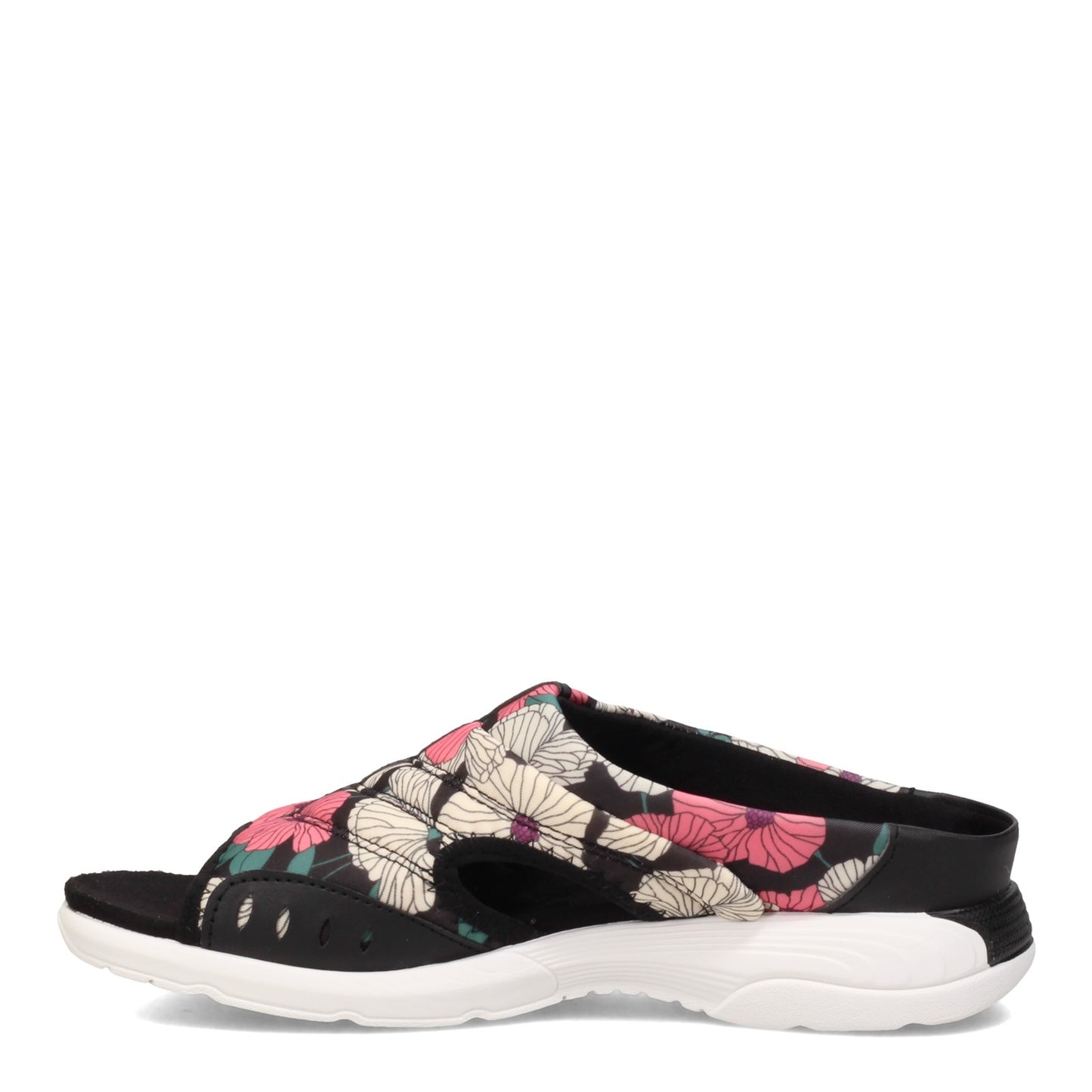 Peltz Shoes Women's Easy Spirit Traciee 2 Sandal BLACK ROSE TRACIEE2-BLK16