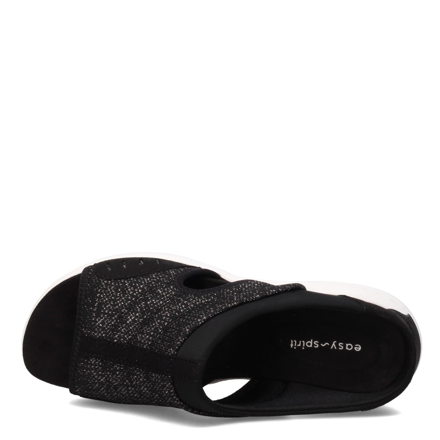 Peltz Shoes Women's Easy Spirit Traciee2 Sandal BLACK SPARKLE TRACIEE2-BLK17