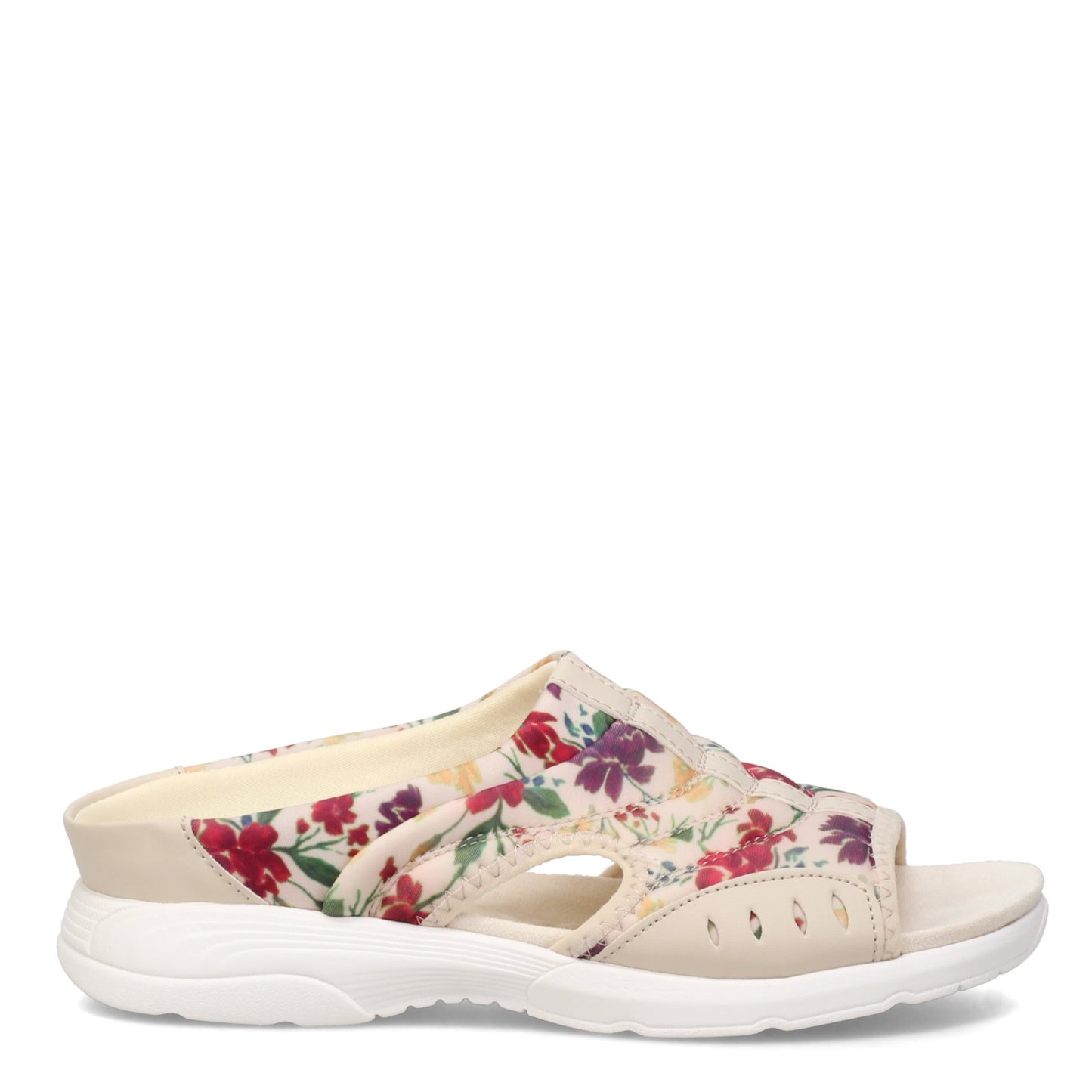 Peltz Shoes Women's Easy Spirit Traciee2 Sandal NATURAL FLORAL TRACIEE2-LNA06