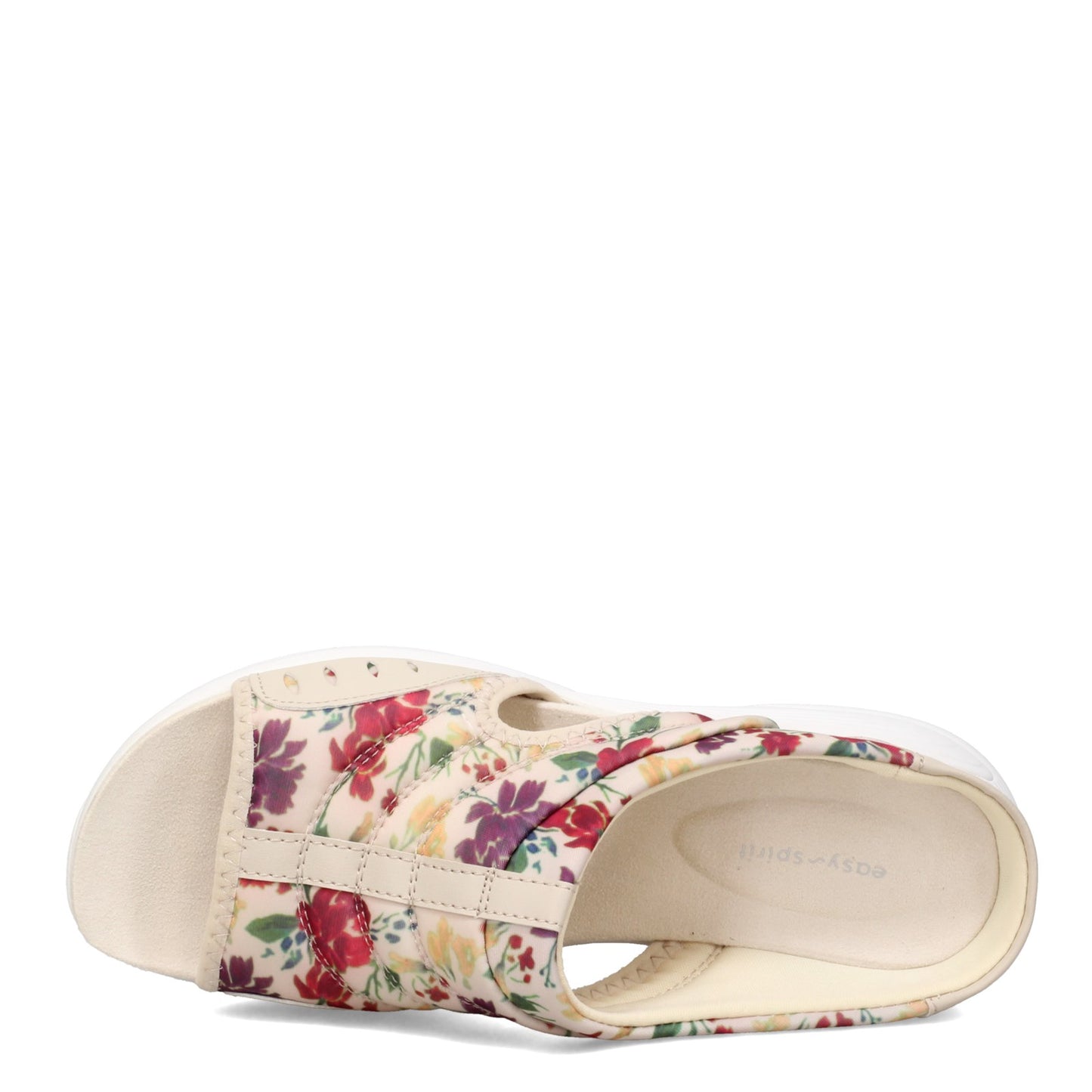 Peltz Shoes Women's Easy Spirit Traciee2 Sandal NATURAL FLORAL TRACIEE2-LNA06