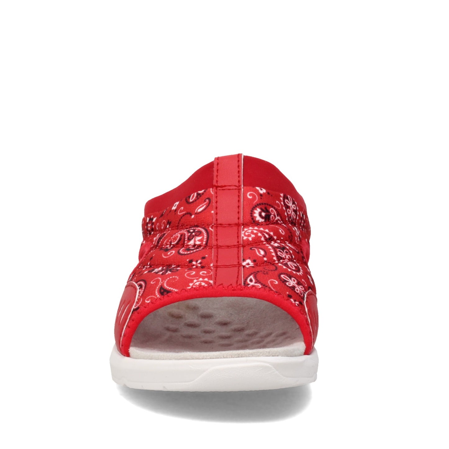 Peltz Shoes Women's Easy Spirit Traciee 2 Sandal RED BANDANA TRACIEE2-MRE02