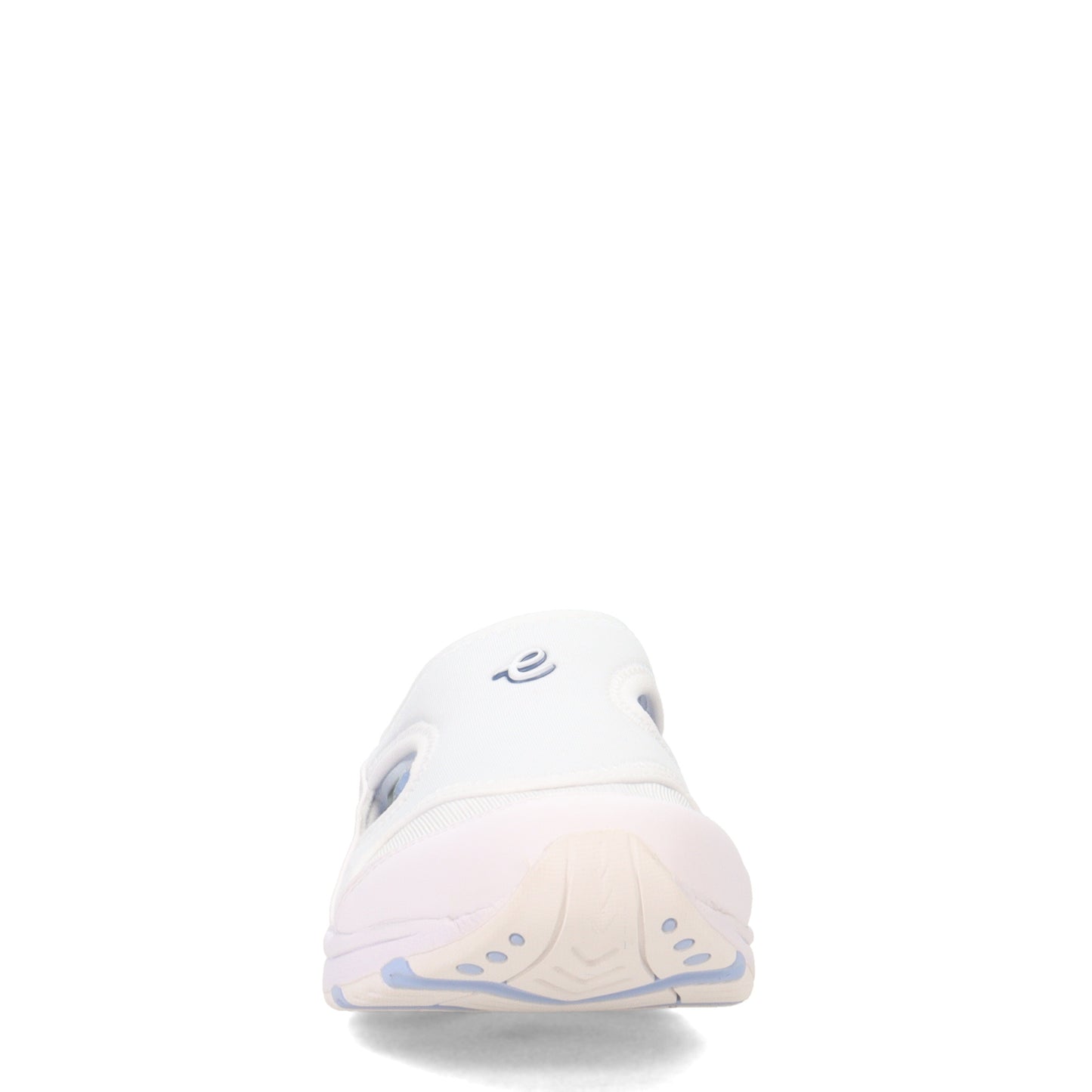 Peltz Shoes Women's Easy Spirit Traver 2 Slip-On Sneaker WHITE BLUE TRAVER2-140